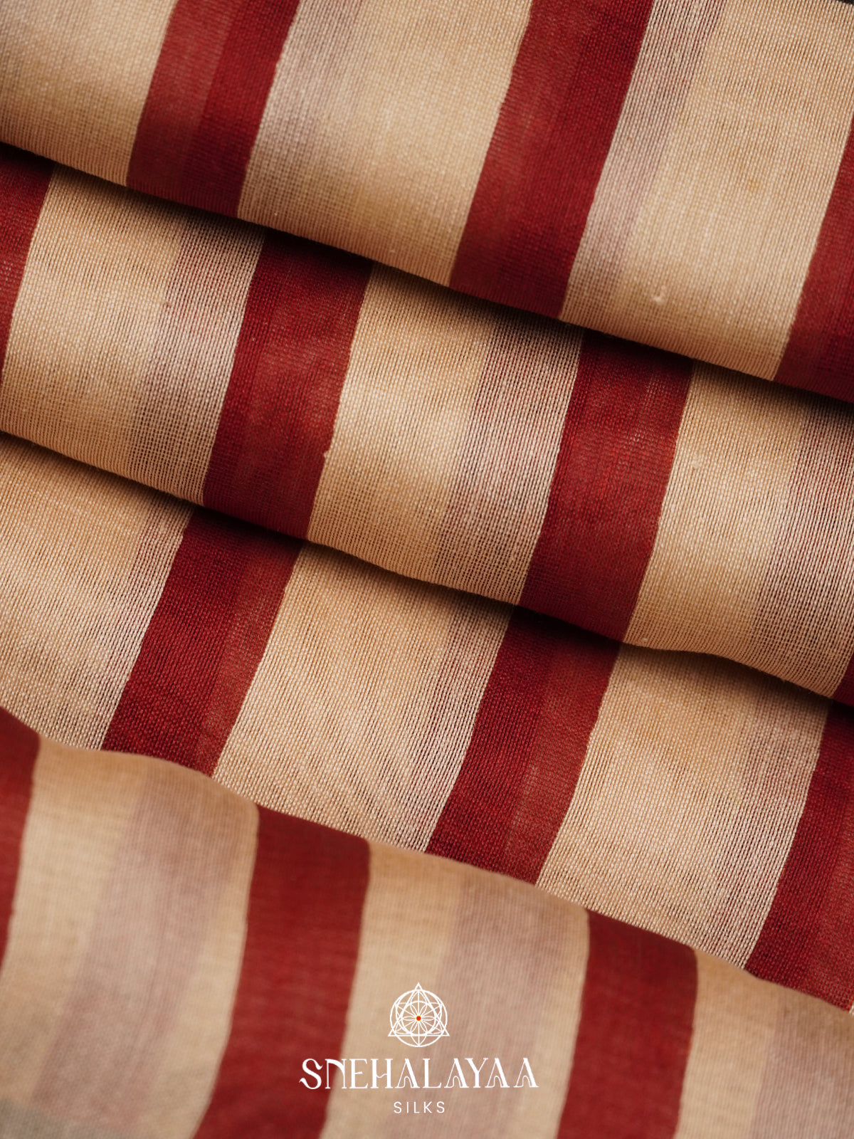 Cream Chanderi Saree