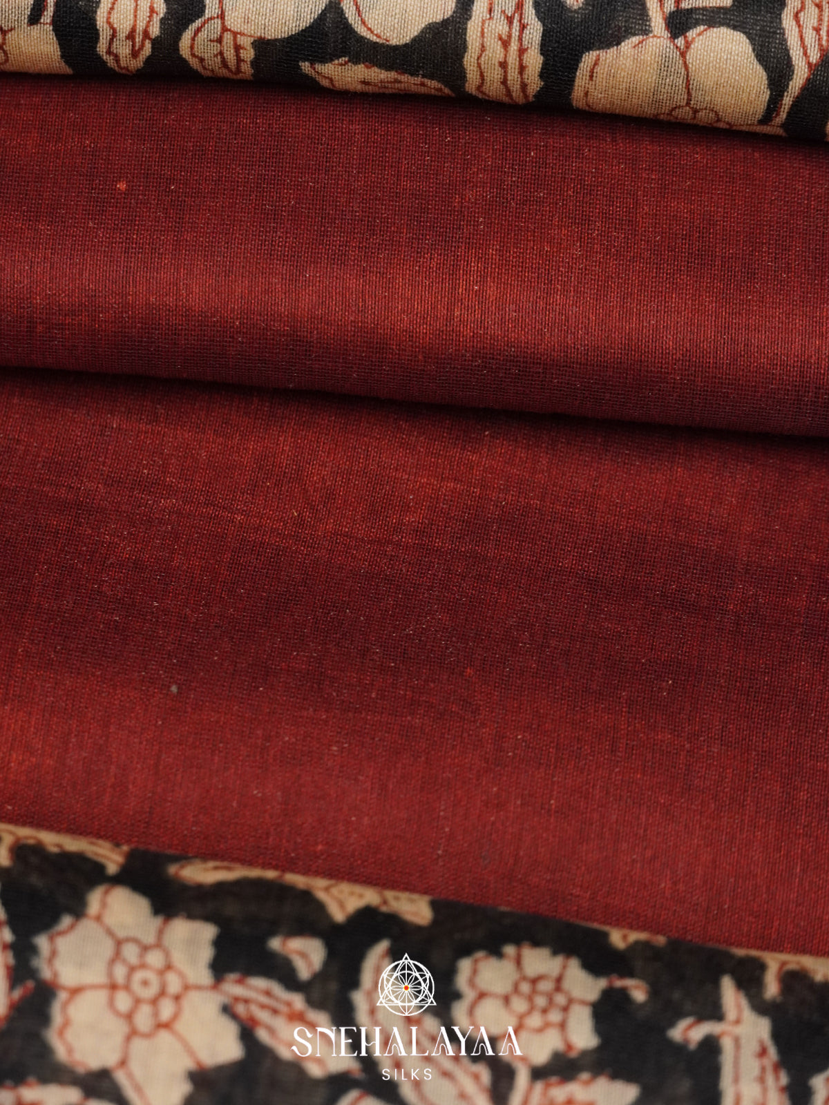 Maroon Chanderi Saree