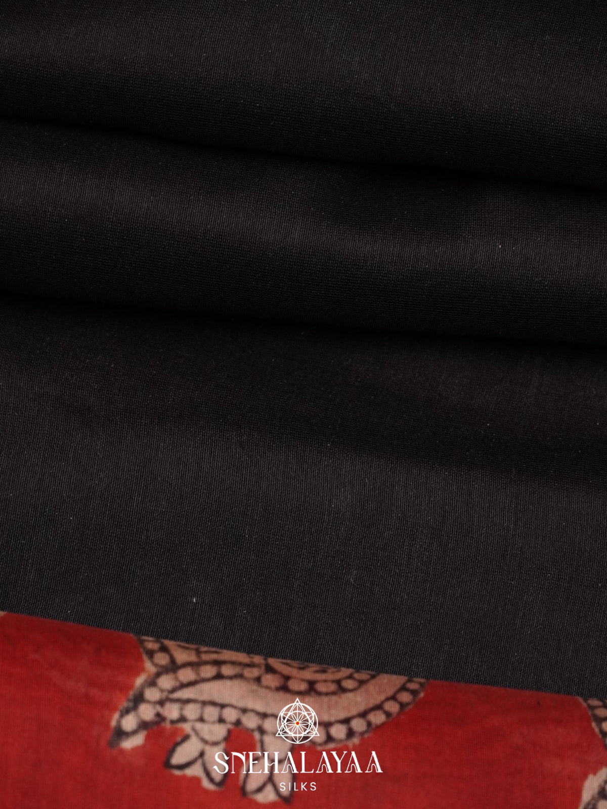 Black Chanderi Saree