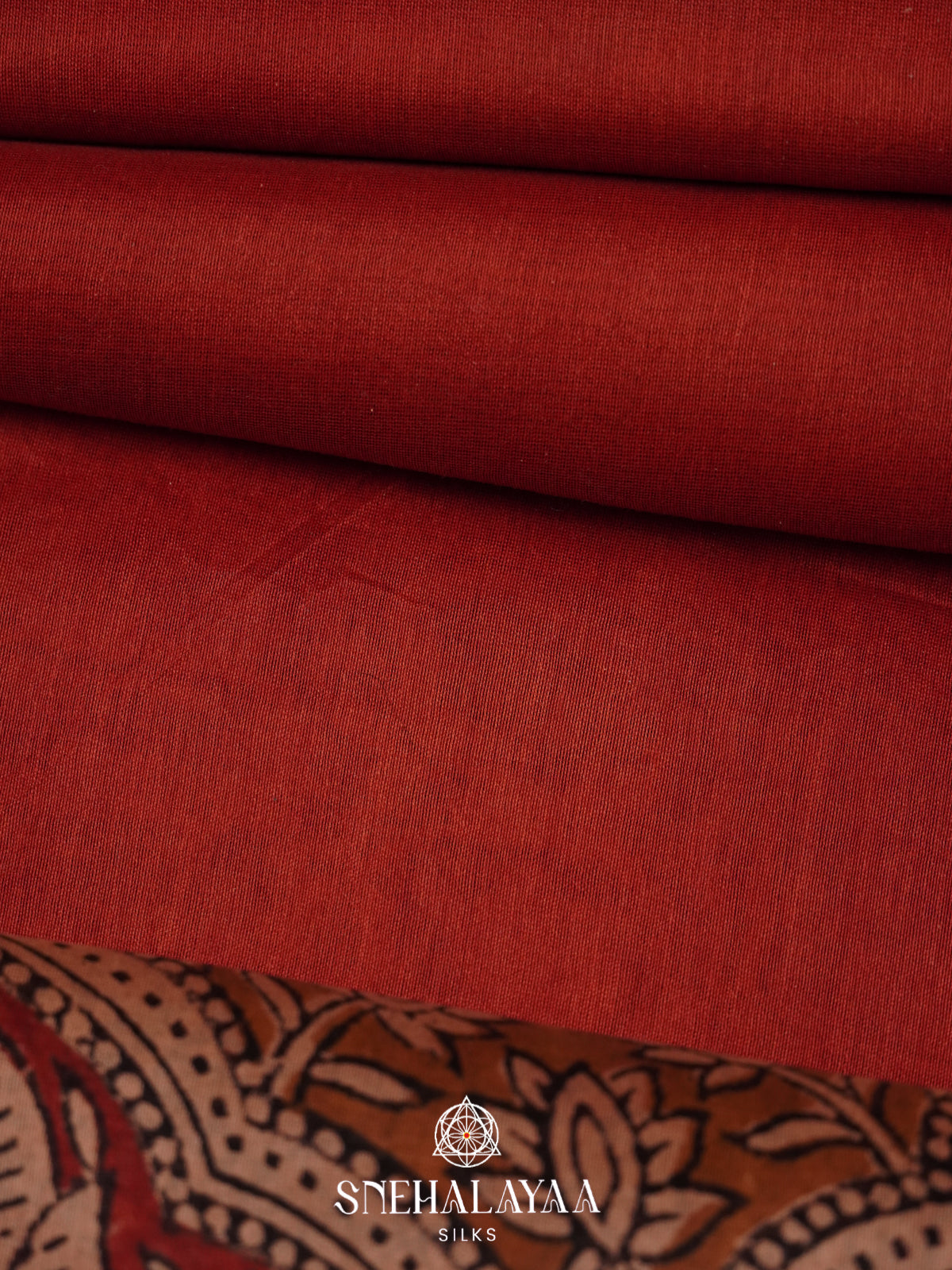 Maroon Chanderi Saree