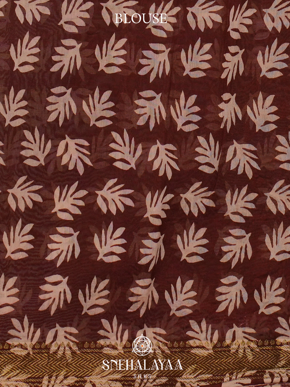Maroon Chanderi Saree