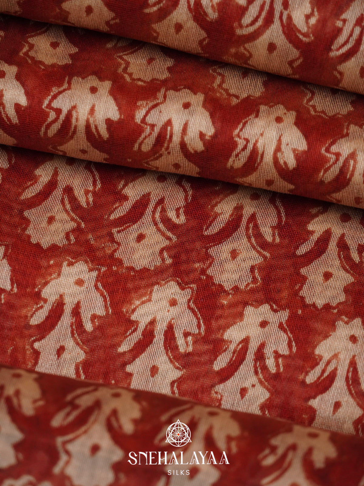 Maroon Chanderi Saree