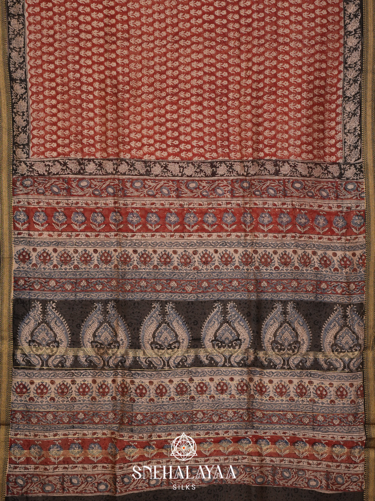 Maroon Chanderi Saree