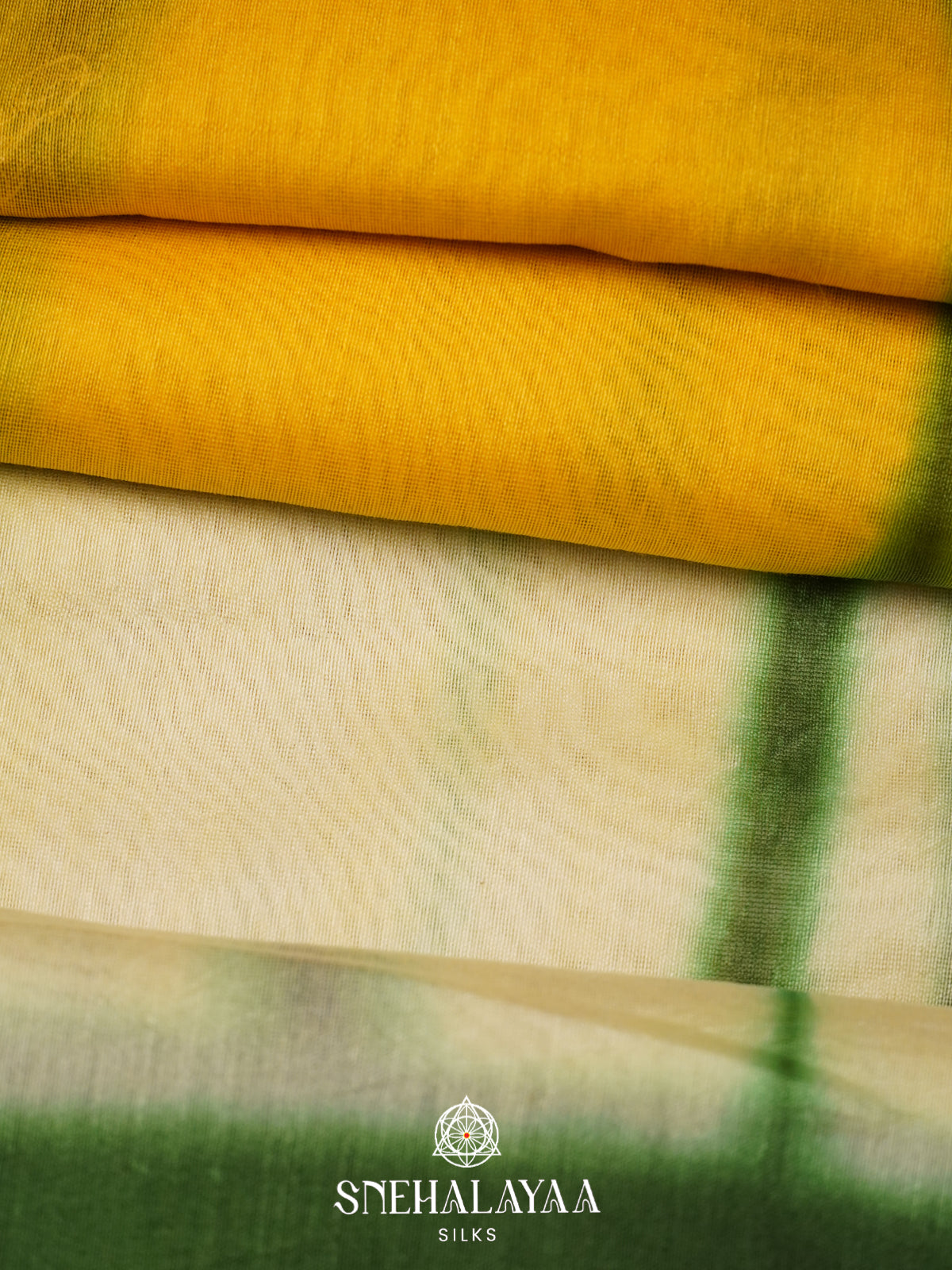 Yellow Chanderi Saree