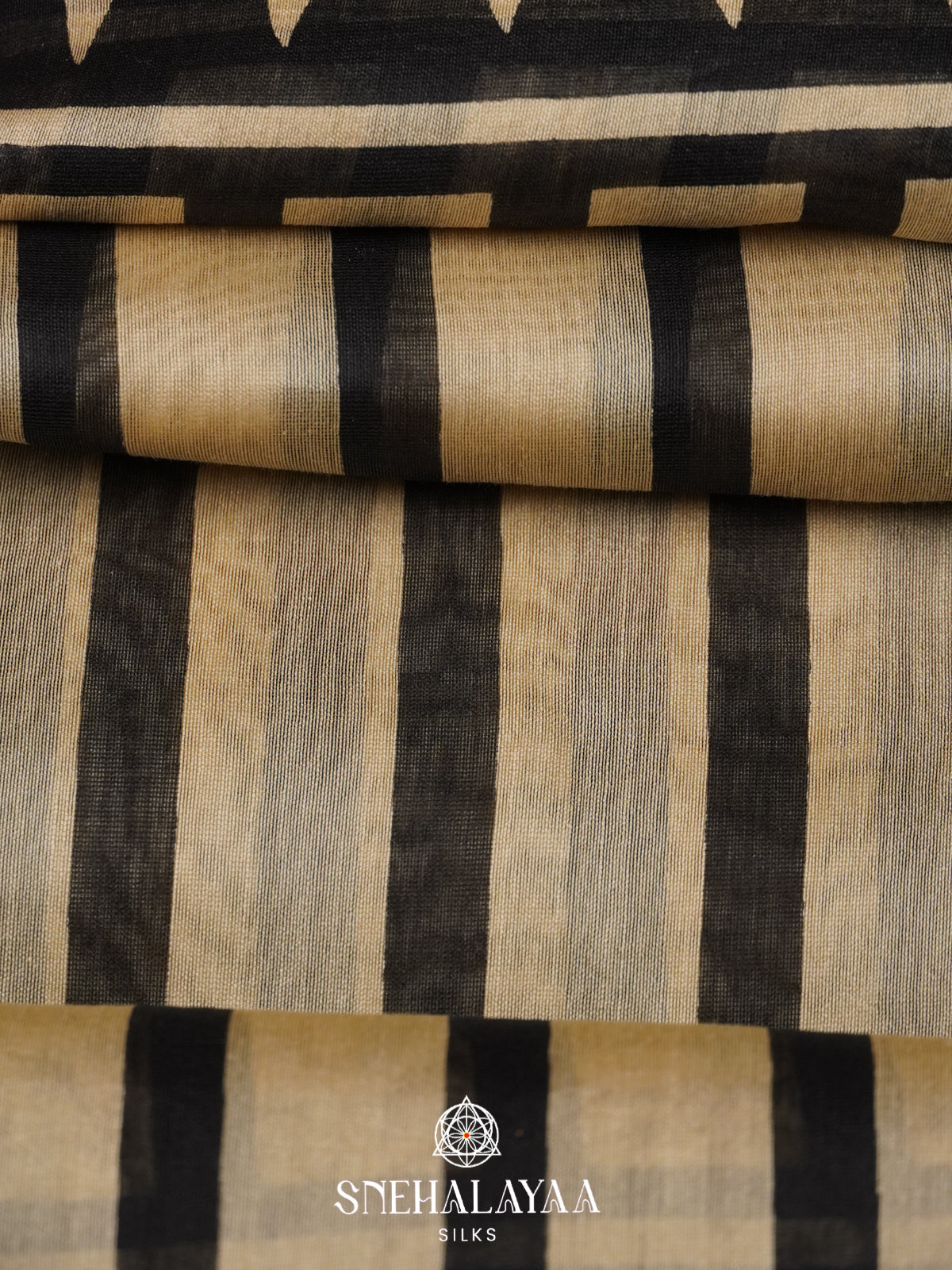 Beige Chanderi Saree