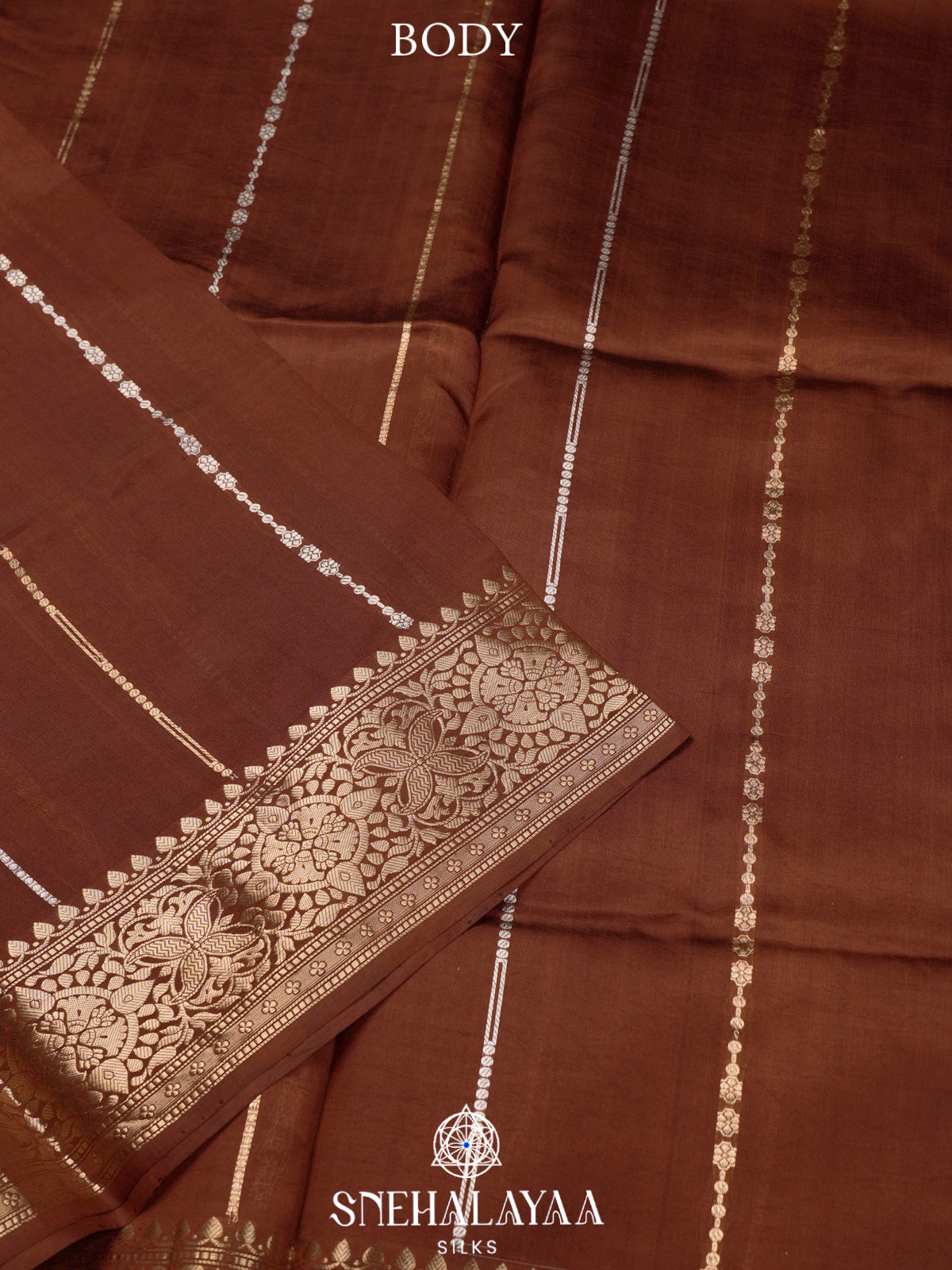 Brown Banaras Saree