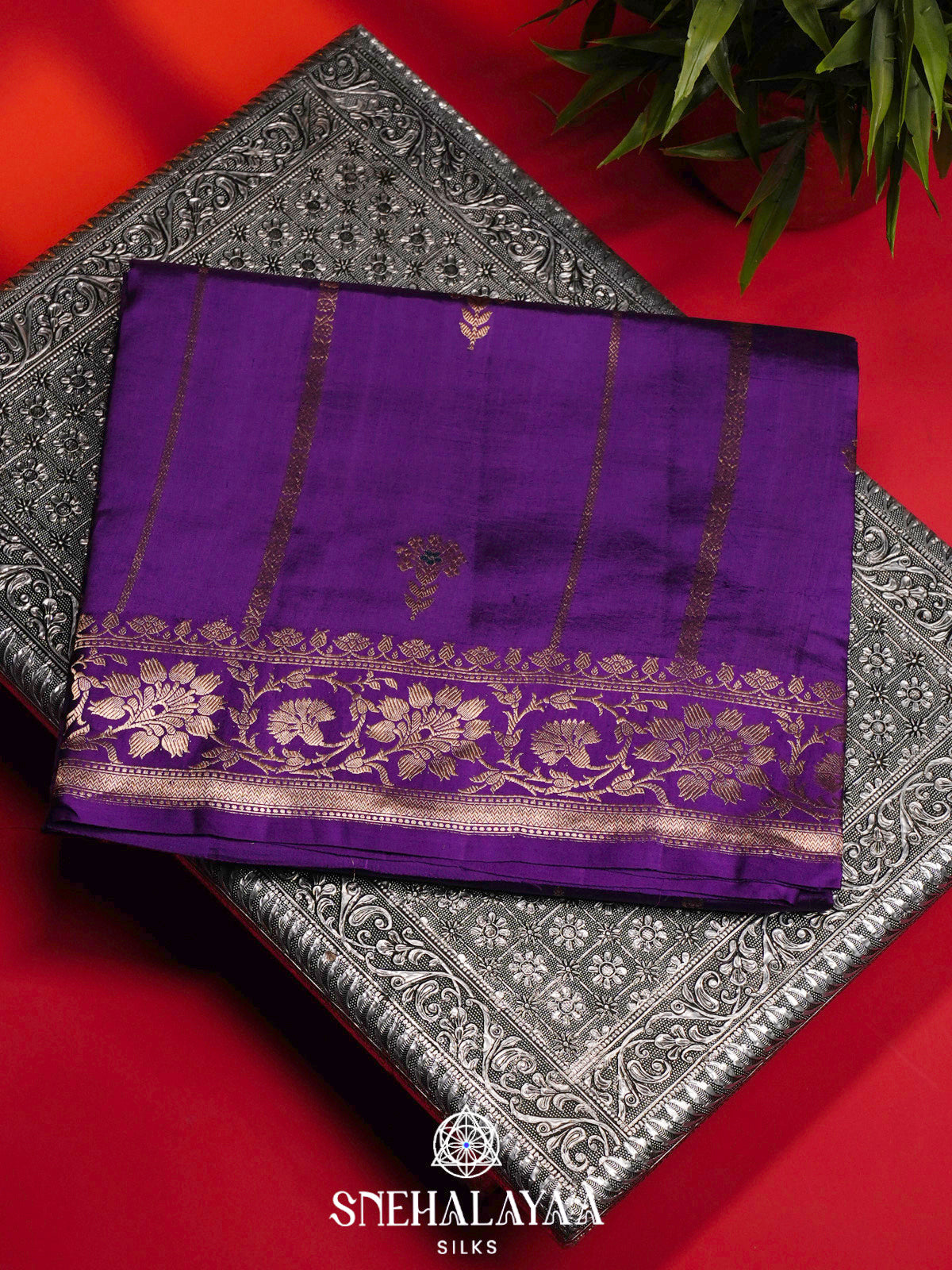 Purple Banaras Saree