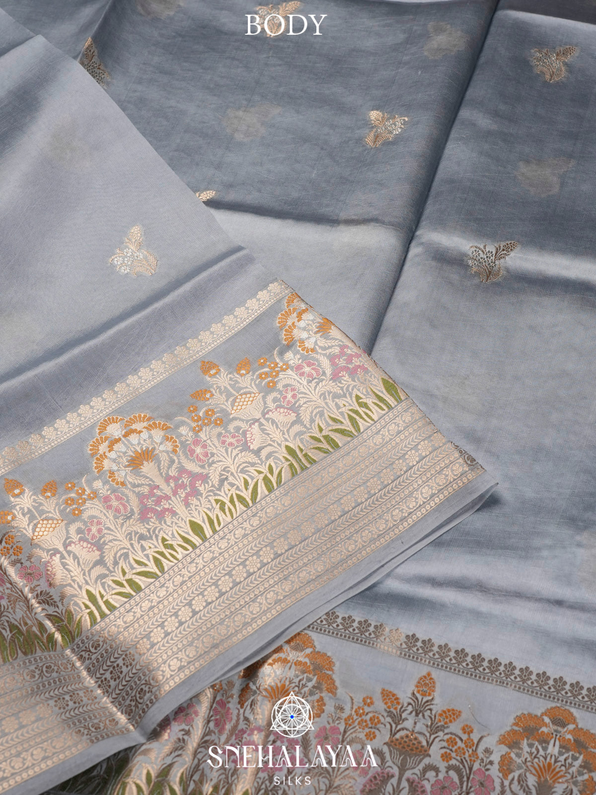 Grey Banaras Saree