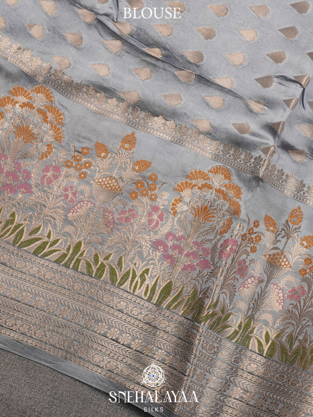 Grey Banaras Saree