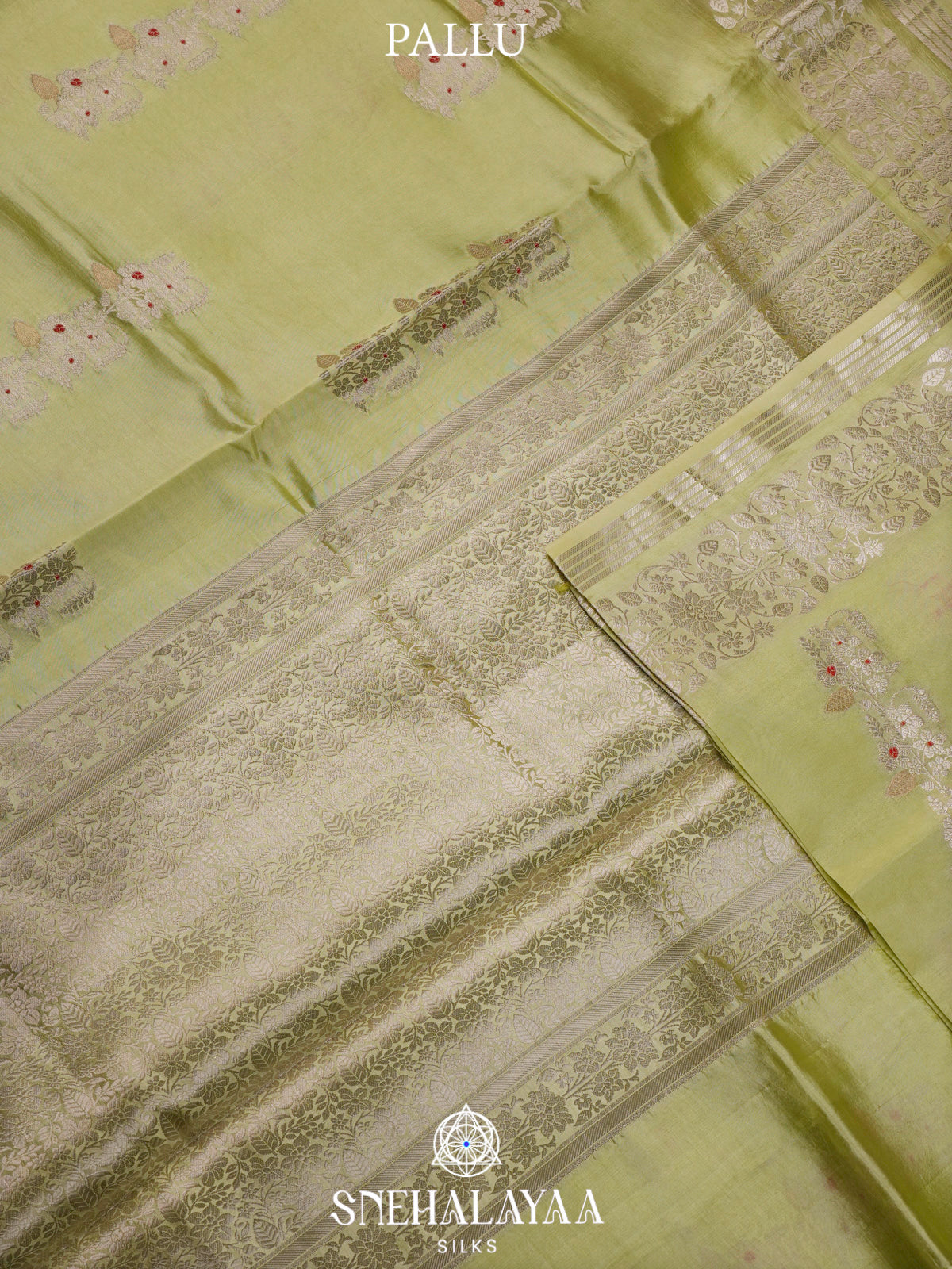 Pista Green Banaras Saree