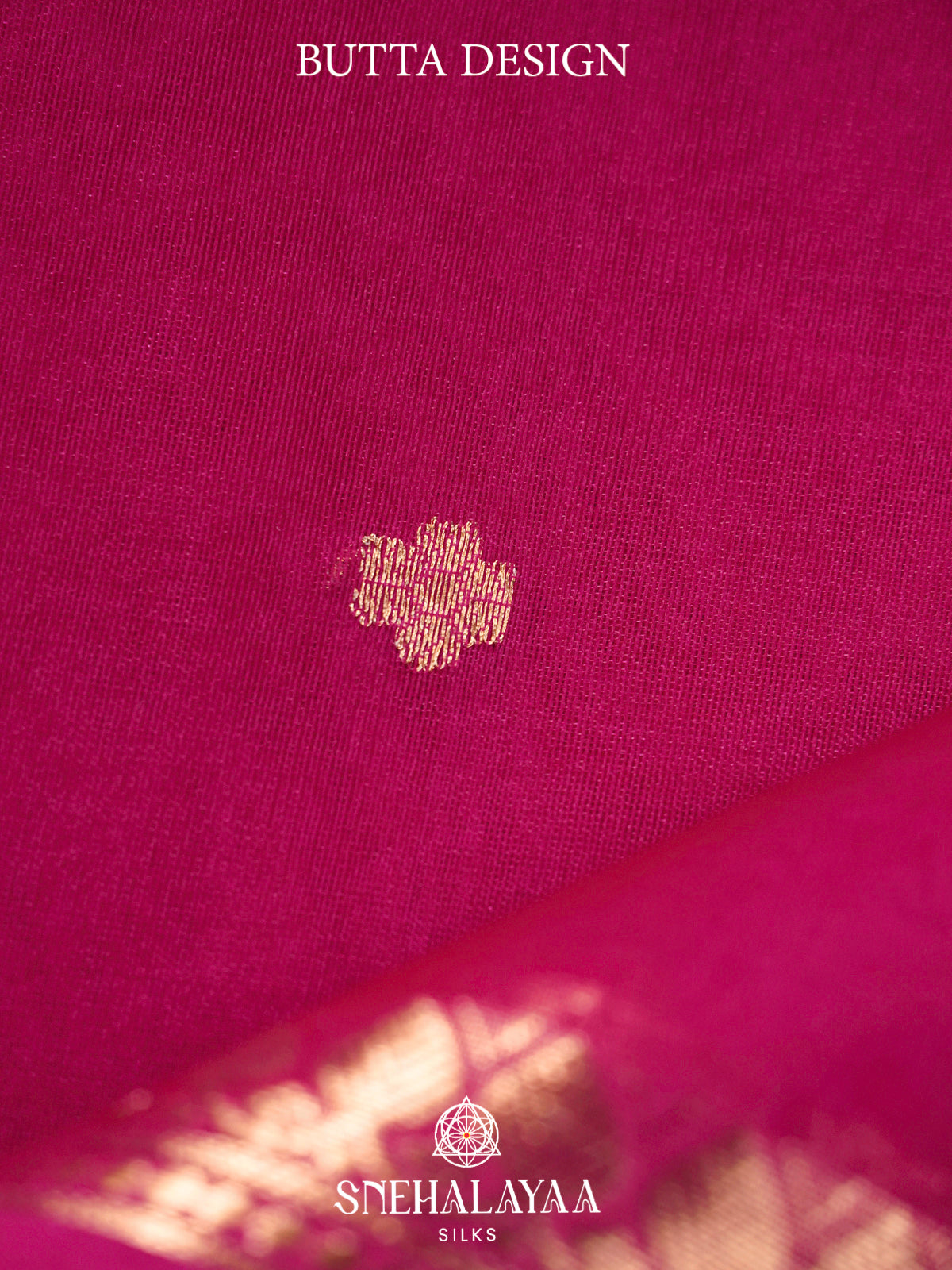 Magenta Kora Silk Saree