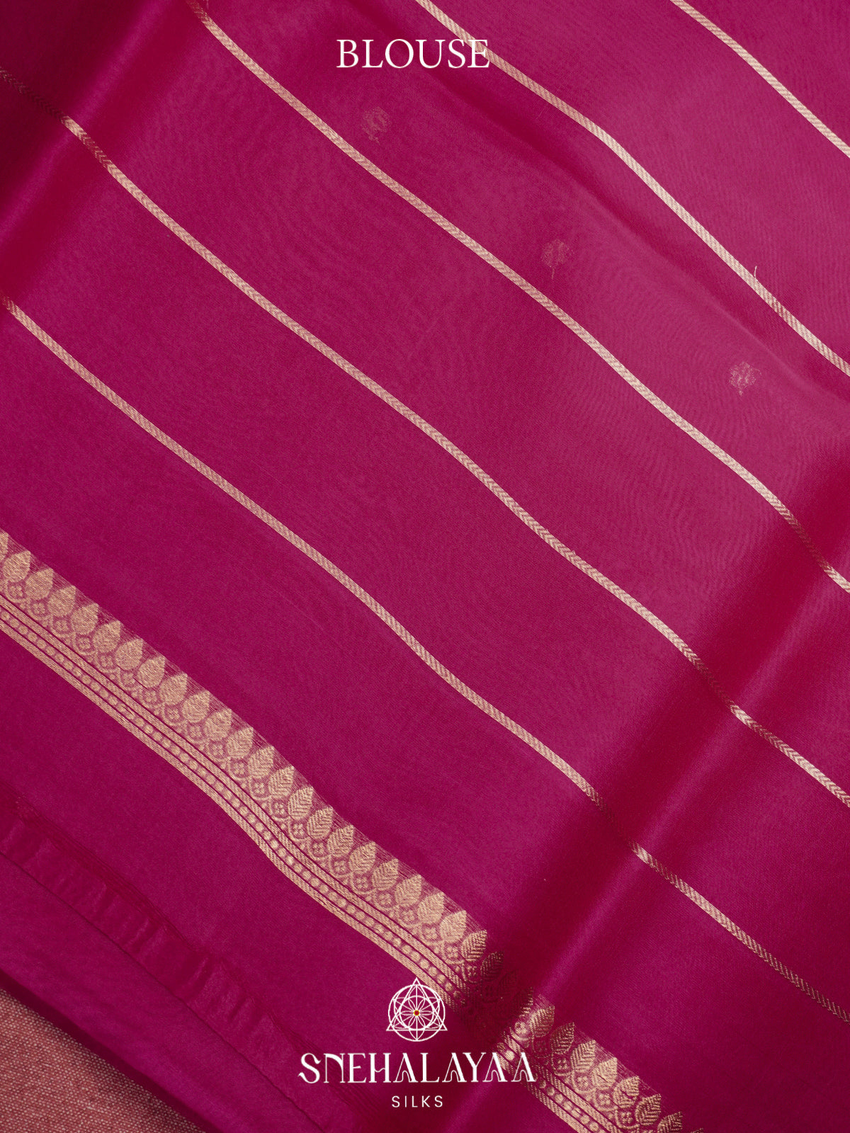 Magenta Kora Silk Saree