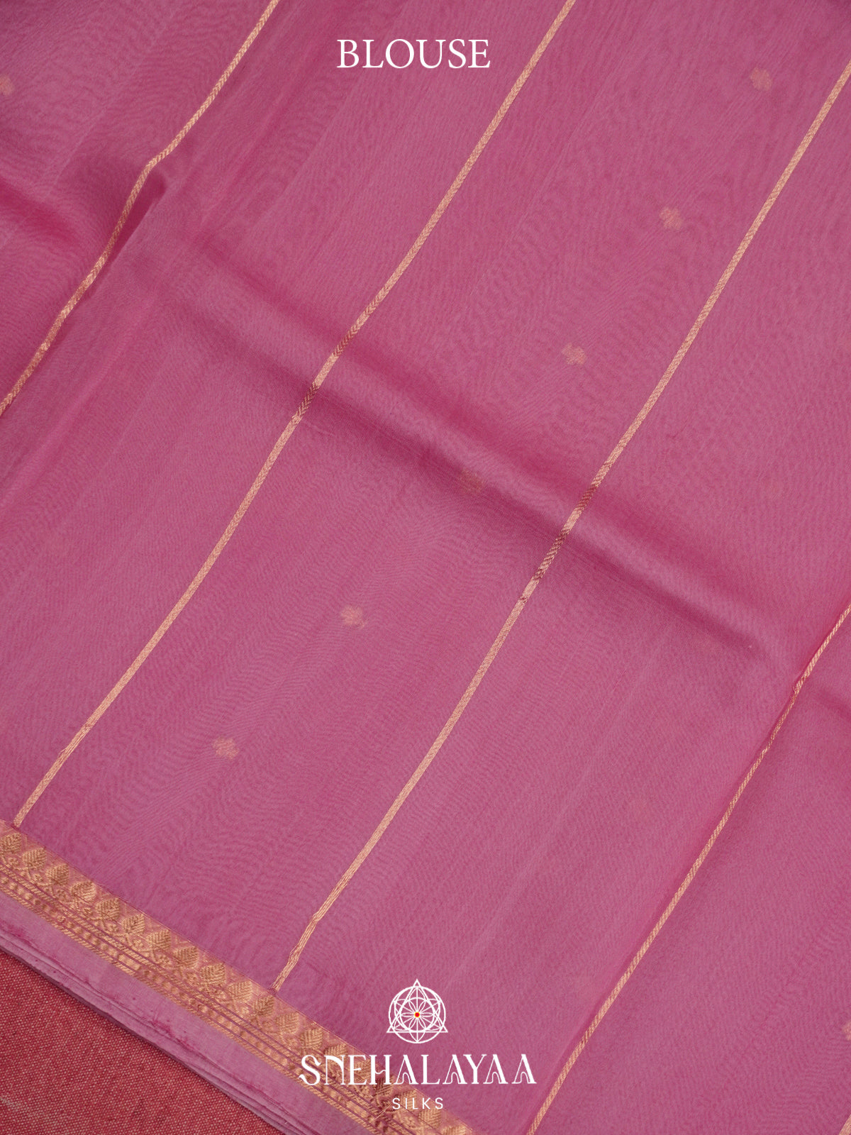 Mauve Pink Kora Silk Saree