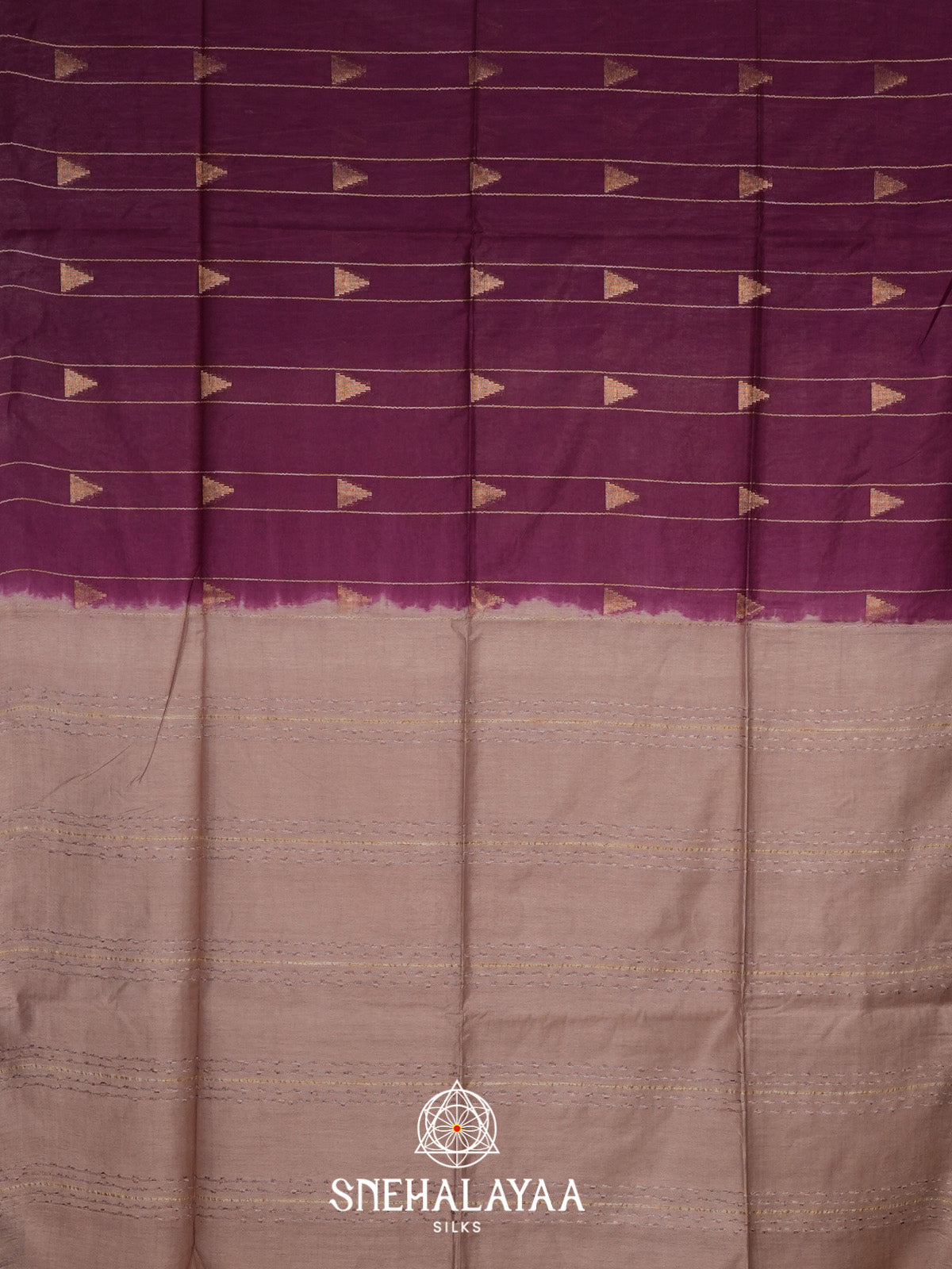 Magenta Bamboo Silk Saree