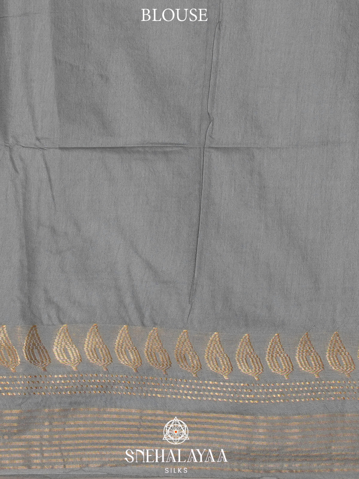 Grey Bamboo Silk Saree