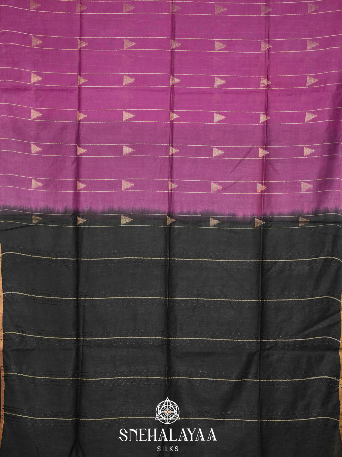 Magenta Bamboo Silk Saree