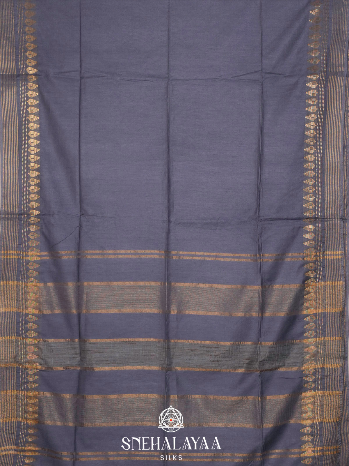 Grey Bamboo Silk Saree