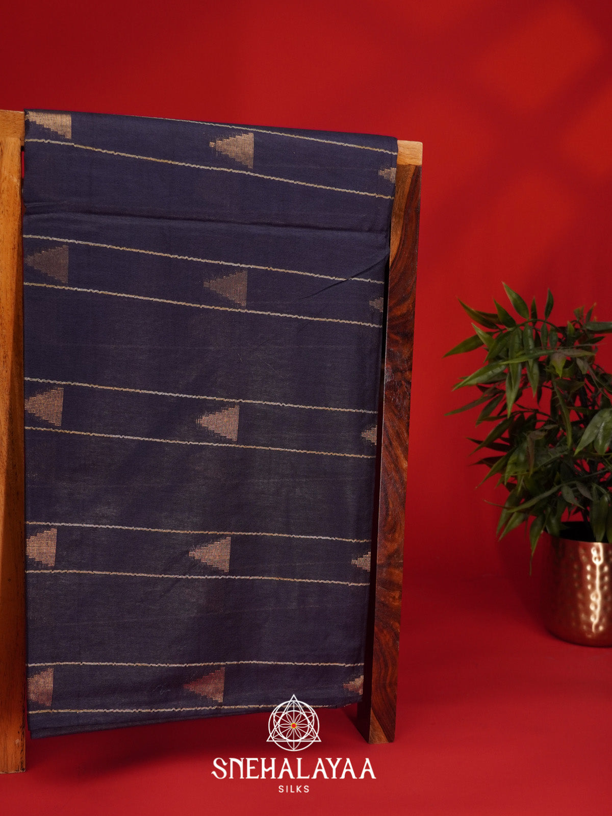 Purple Bamboo Silk Saree
