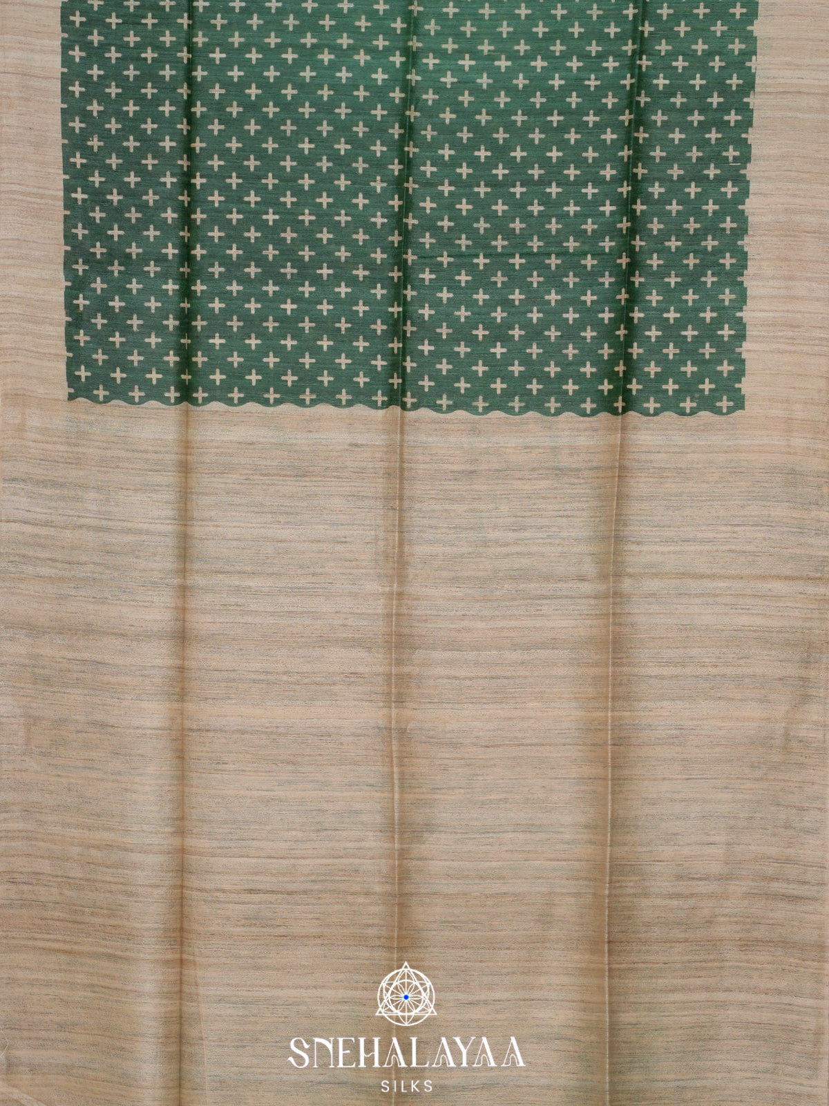 Green Jute Saree