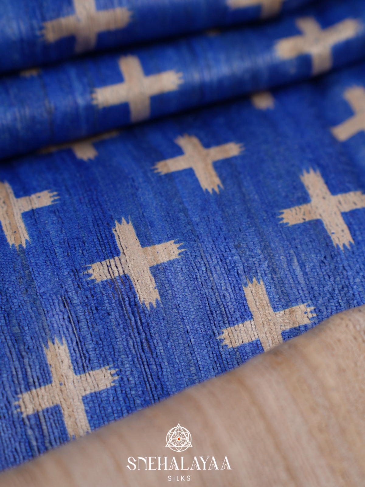 Blue Jute Saree