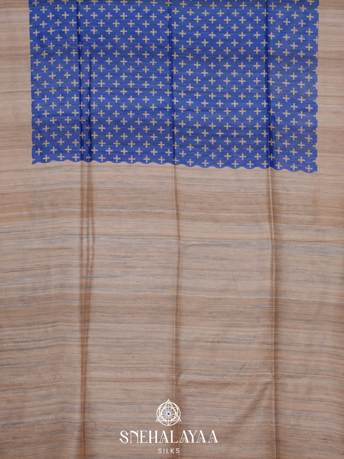 Blue Jute Saree