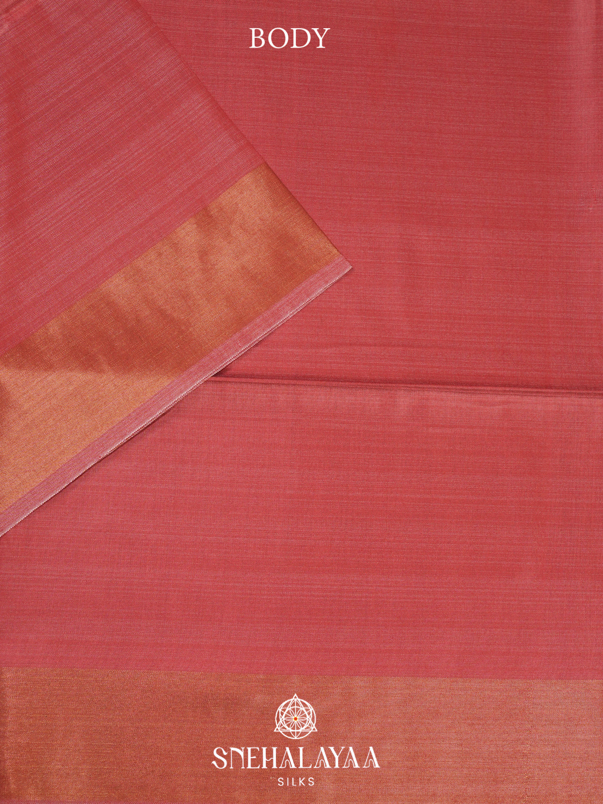 Peach Madhubani Tussar Saree