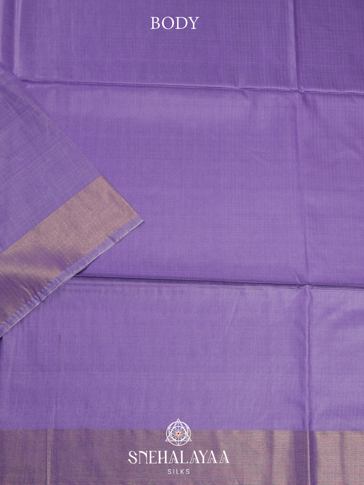 Lilac Madhubani Tussar Saree