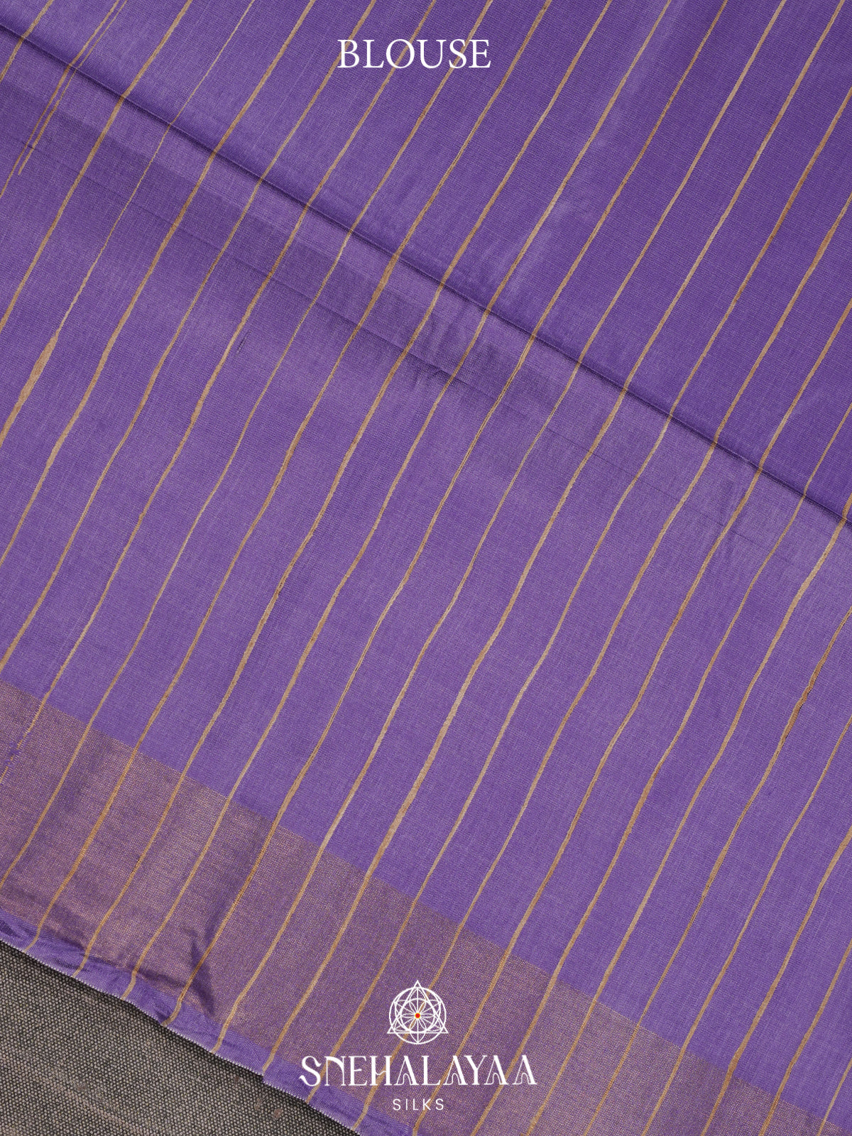 Lilac Madhubani Tussar Saree