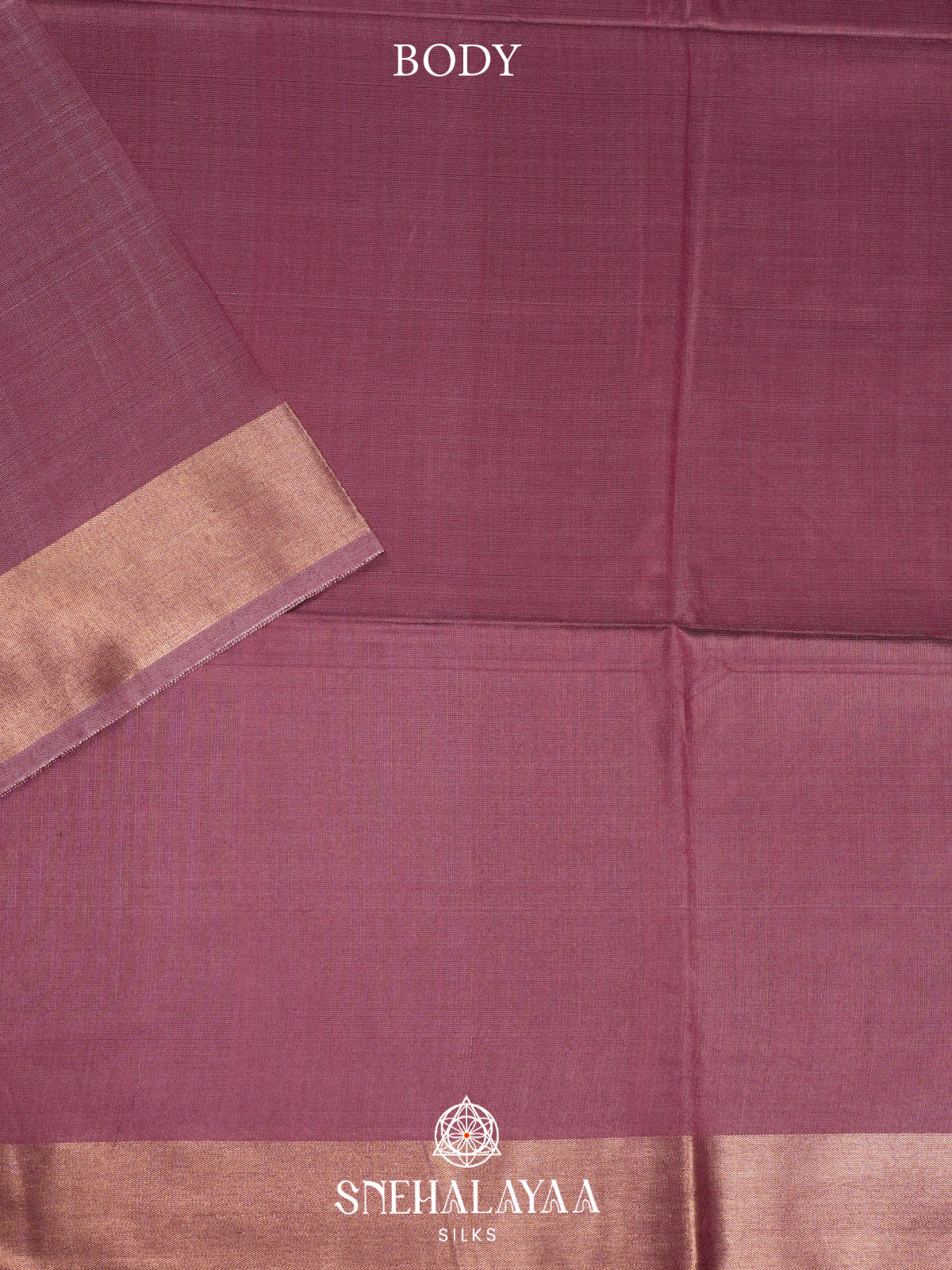 Mauve Pink Madhubani Tussar Saree
