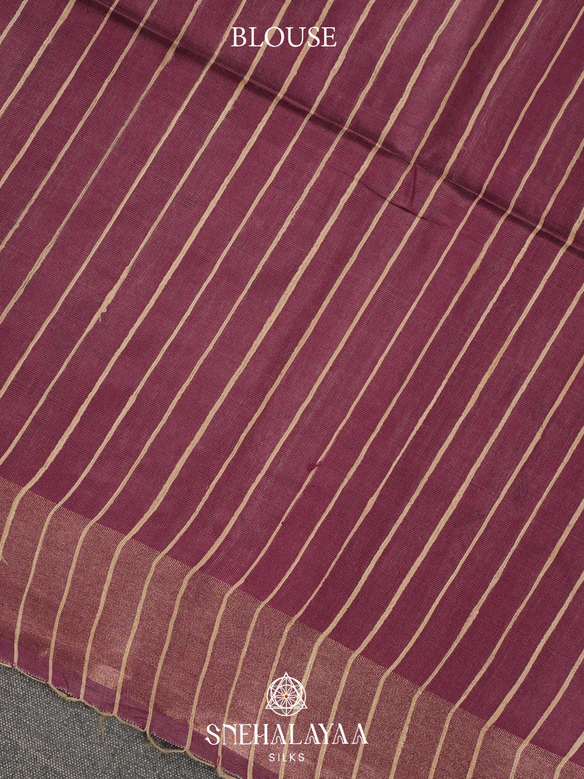 Mauve Pink Madhubani Tussar Saree