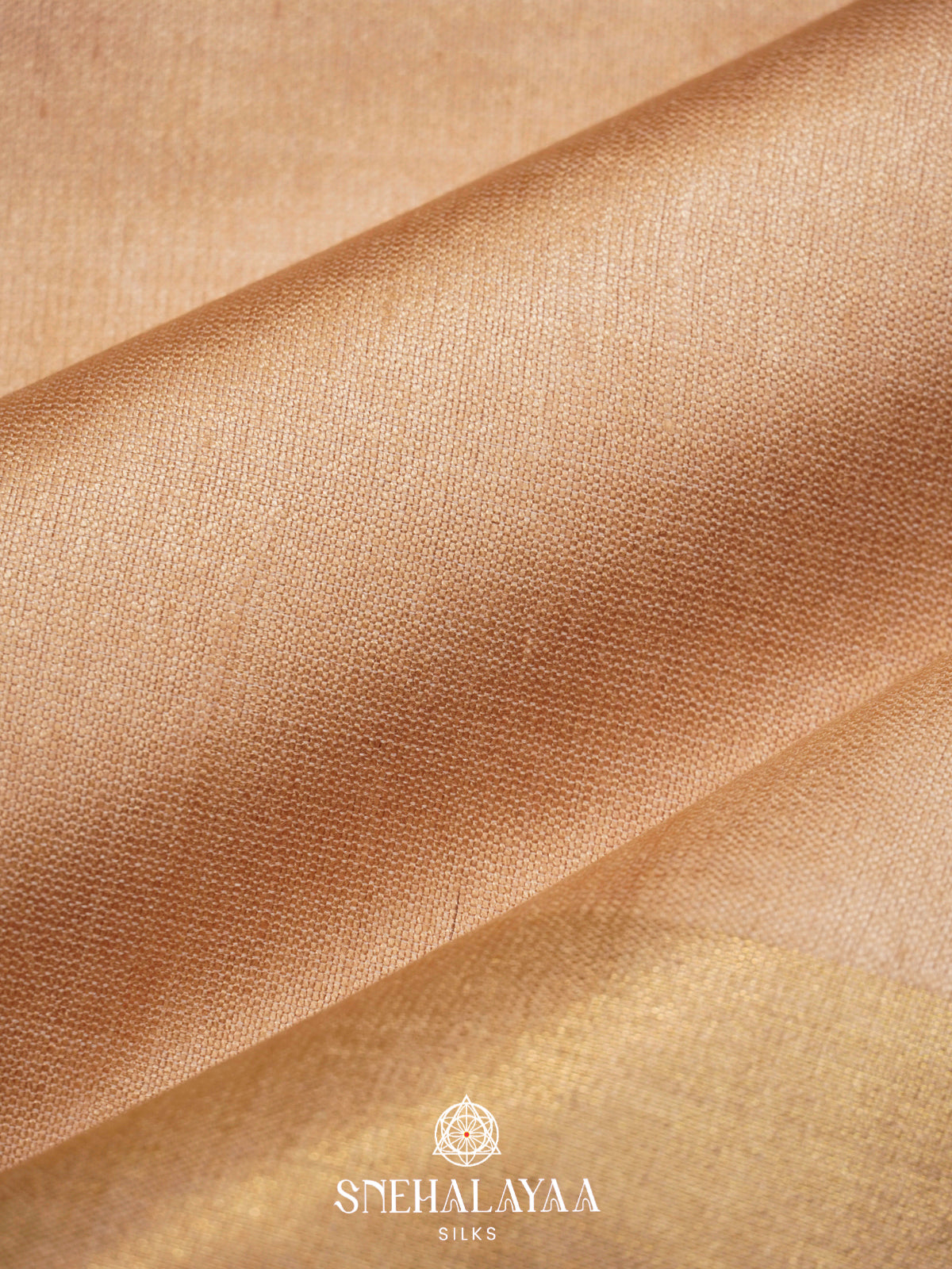 Beige HandPrinted Madhubani Tussar Silk Saree