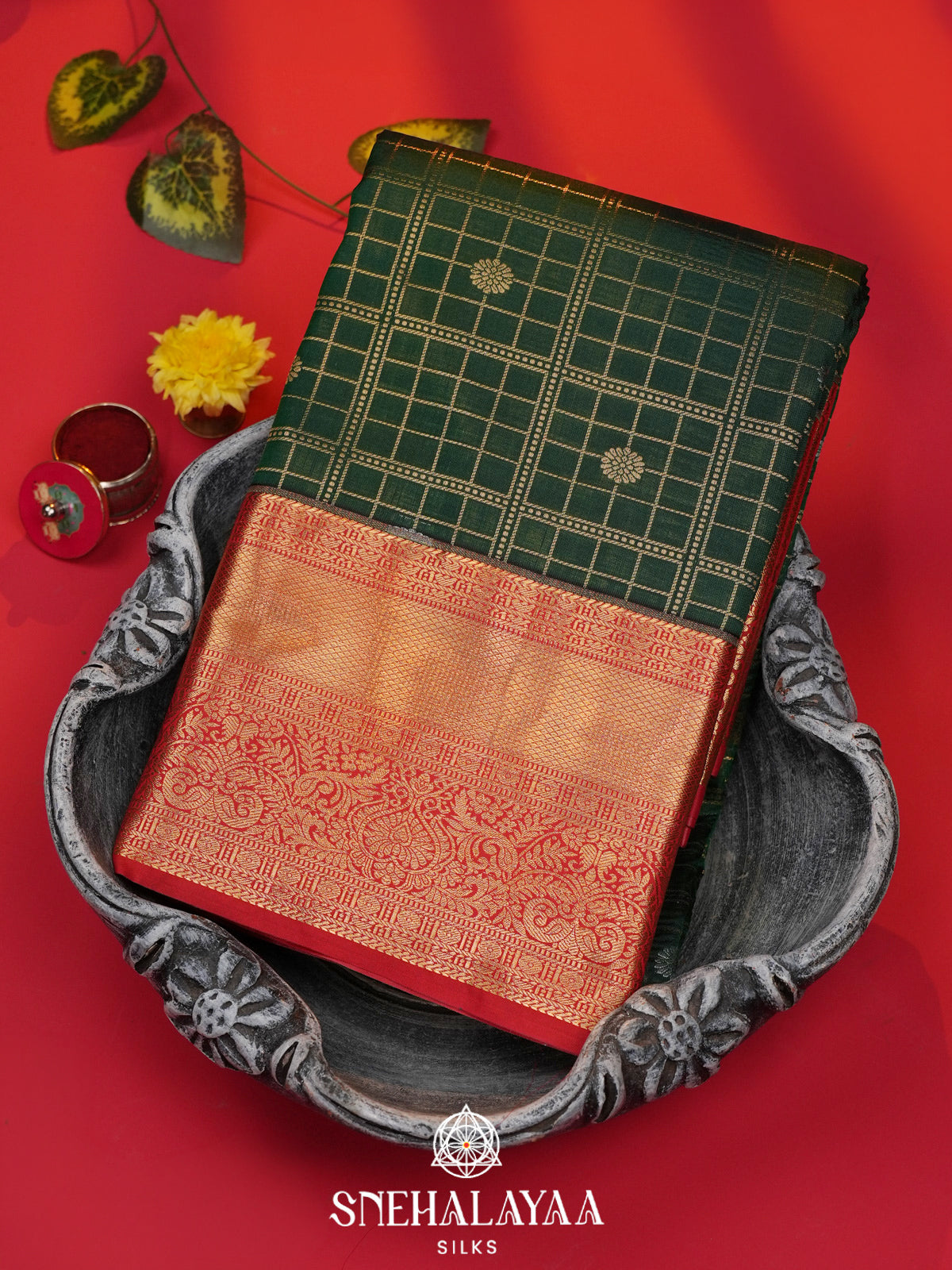 Green Art Silk Saree