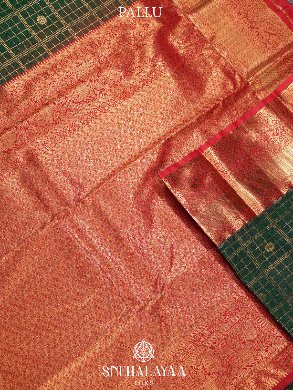 Green Art Silk Saree