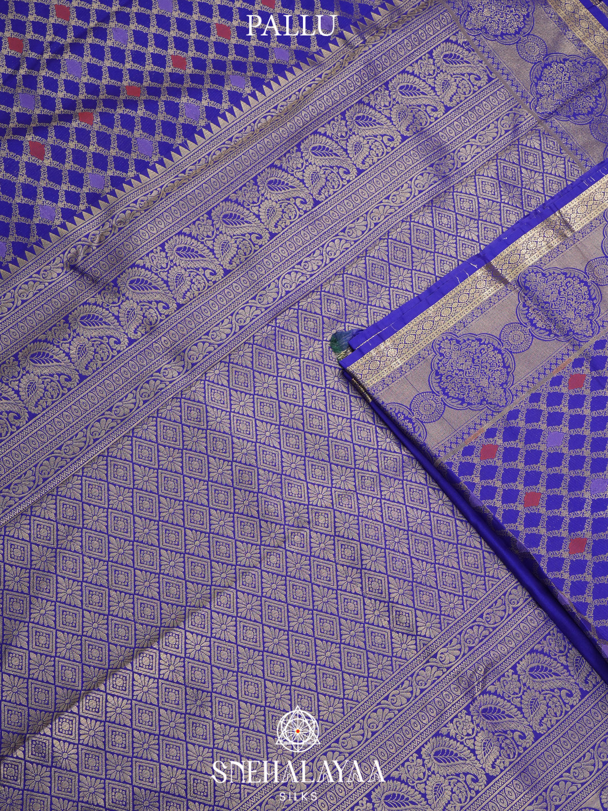 Royal Blue Art Silk Saree