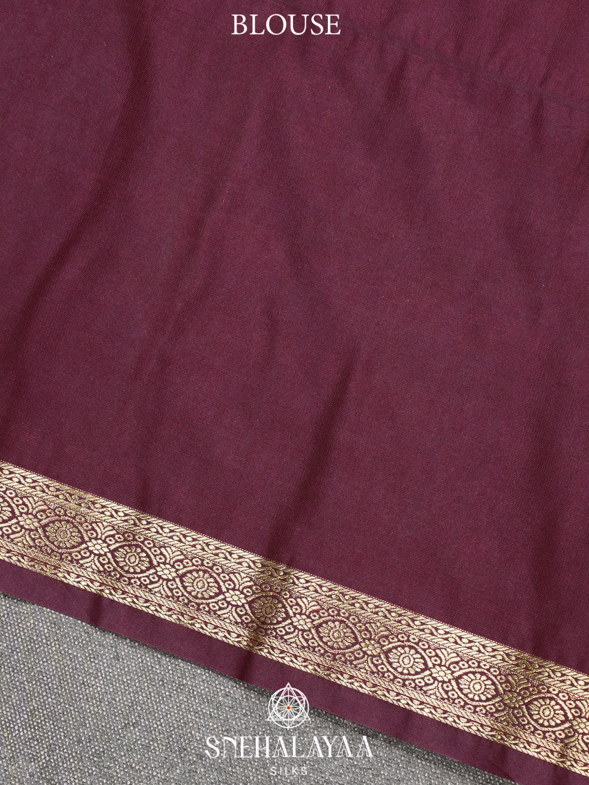 Burgundy Art Silk Saree