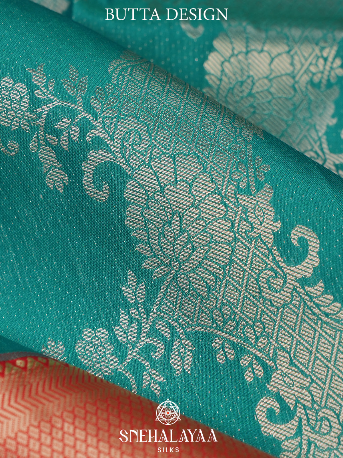Teal Green Art Silk Saree