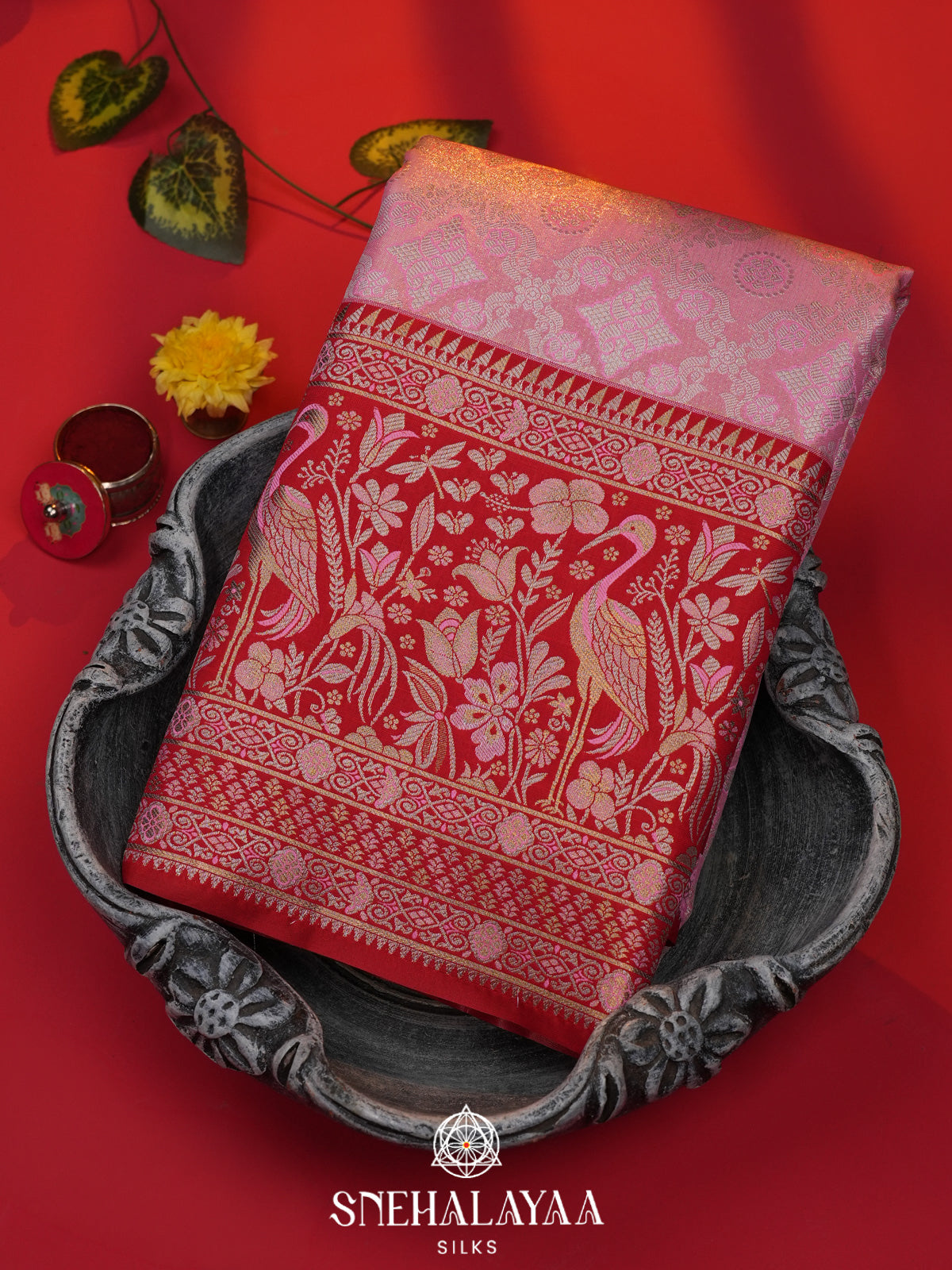 Mauve Art Silk Saree