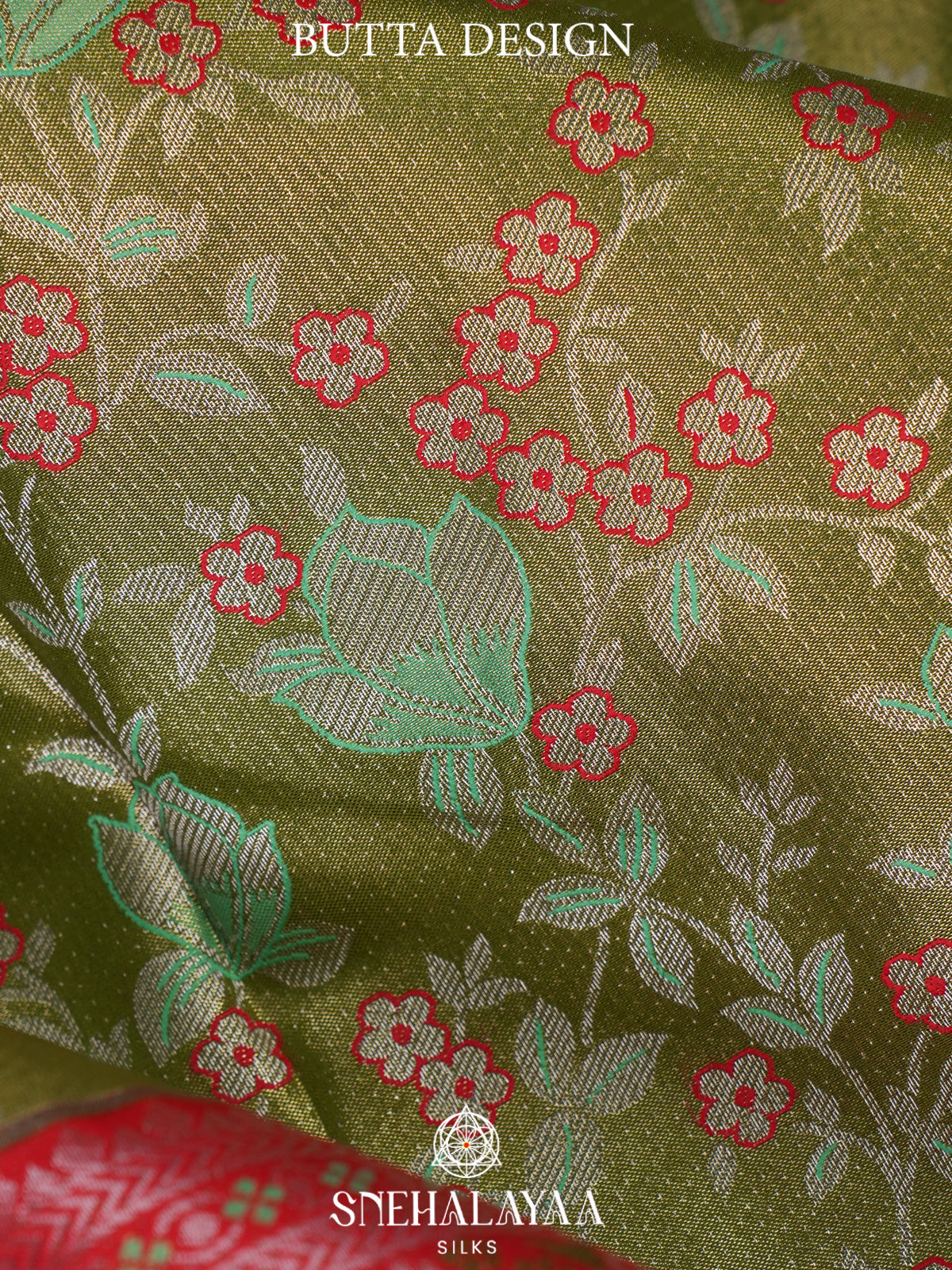 Sage Green Art Silk Saree