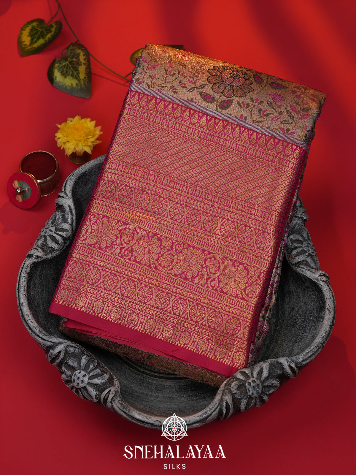 Beige Art Silk Saree