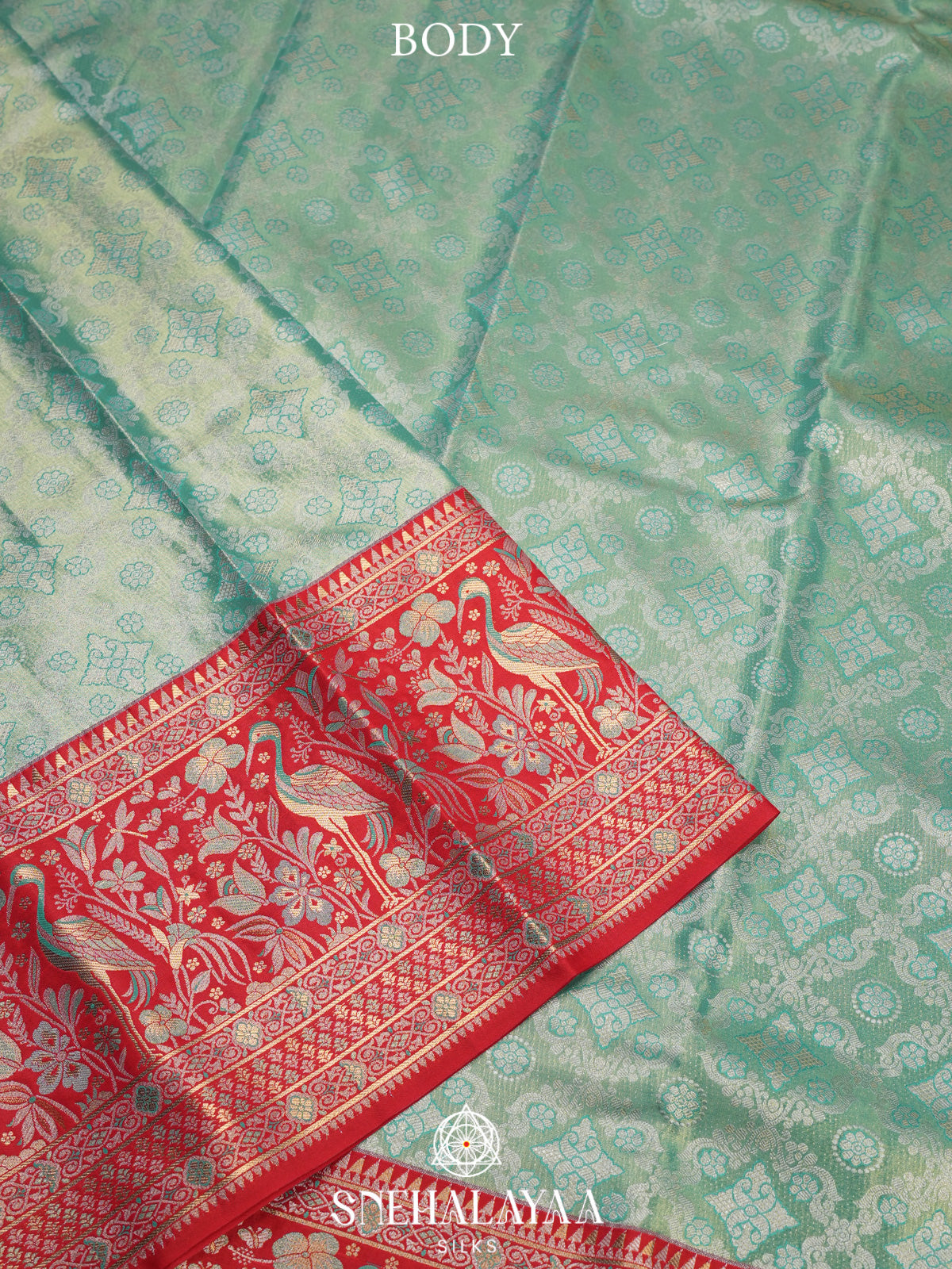 Teal Art Silk Saree