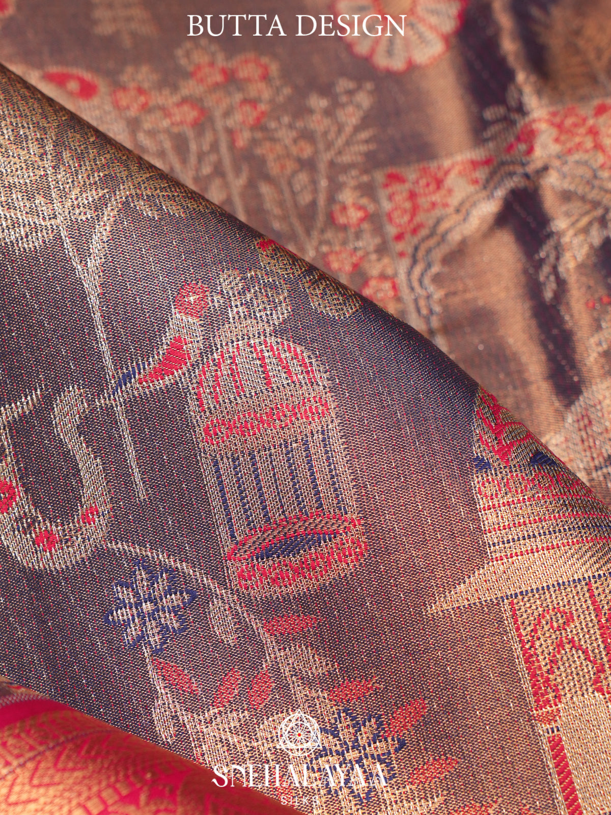 Grey Art Silk Saree