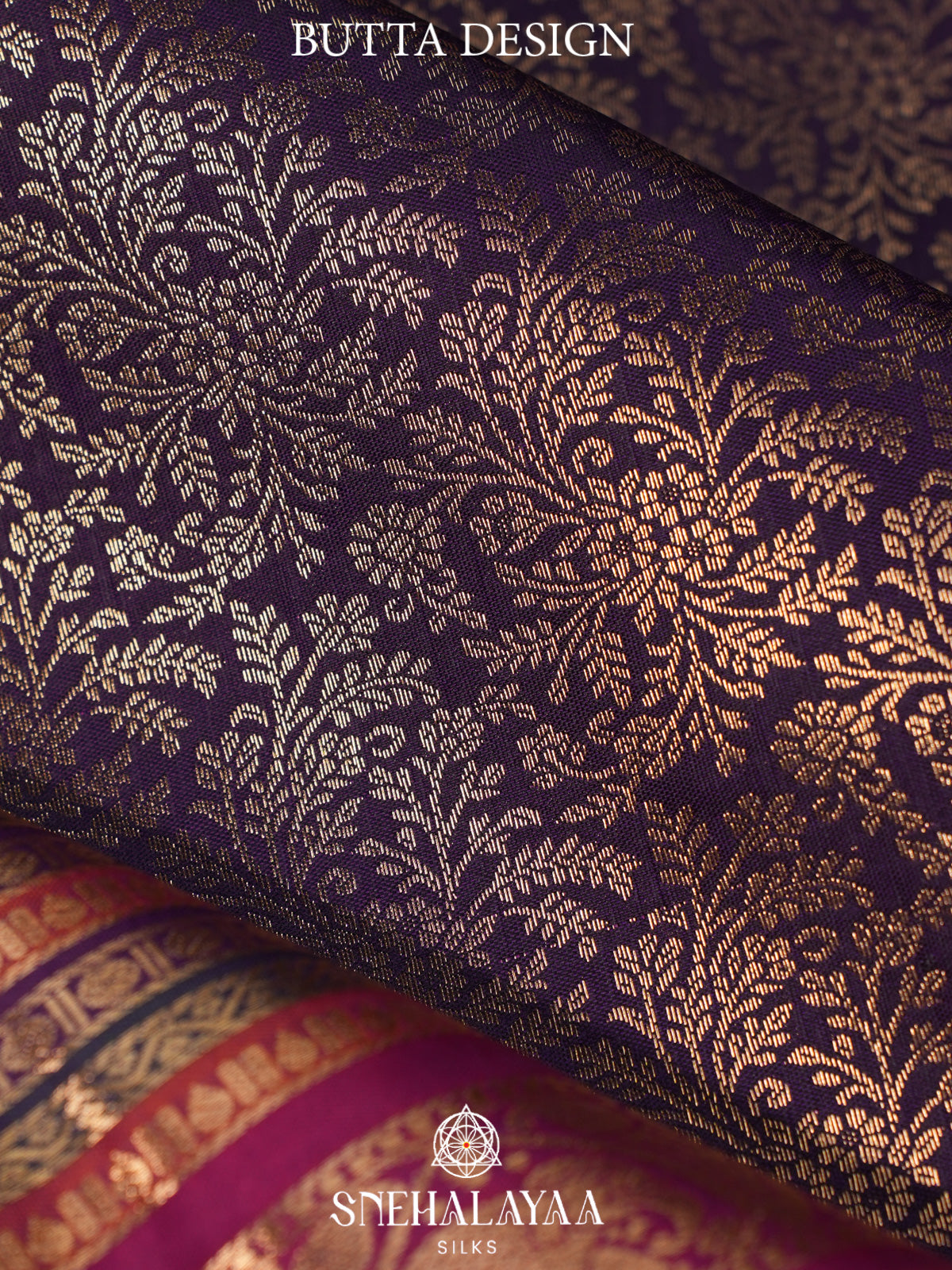 Purple Art Silk Saree