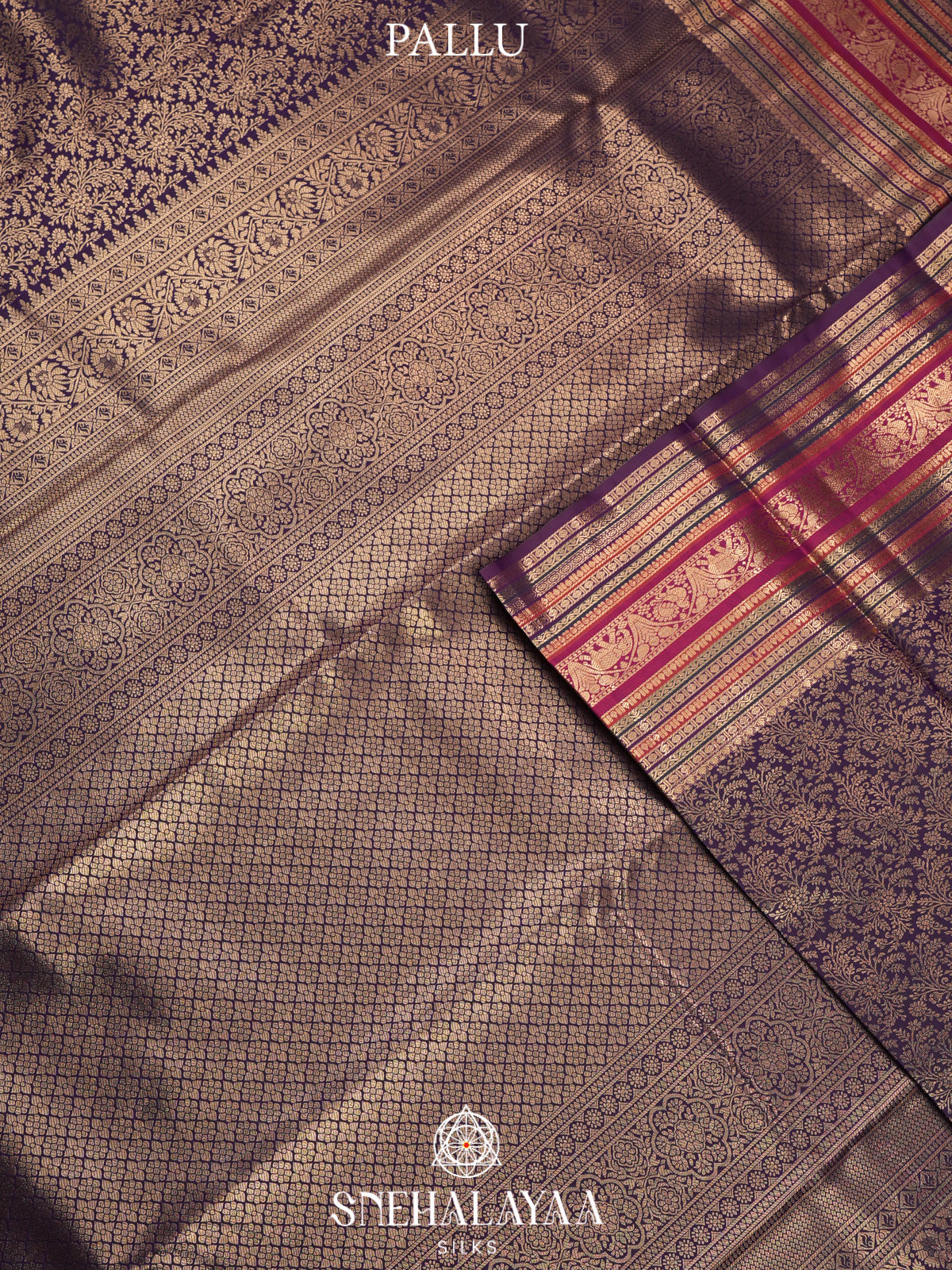 Purple Art Silk Saree