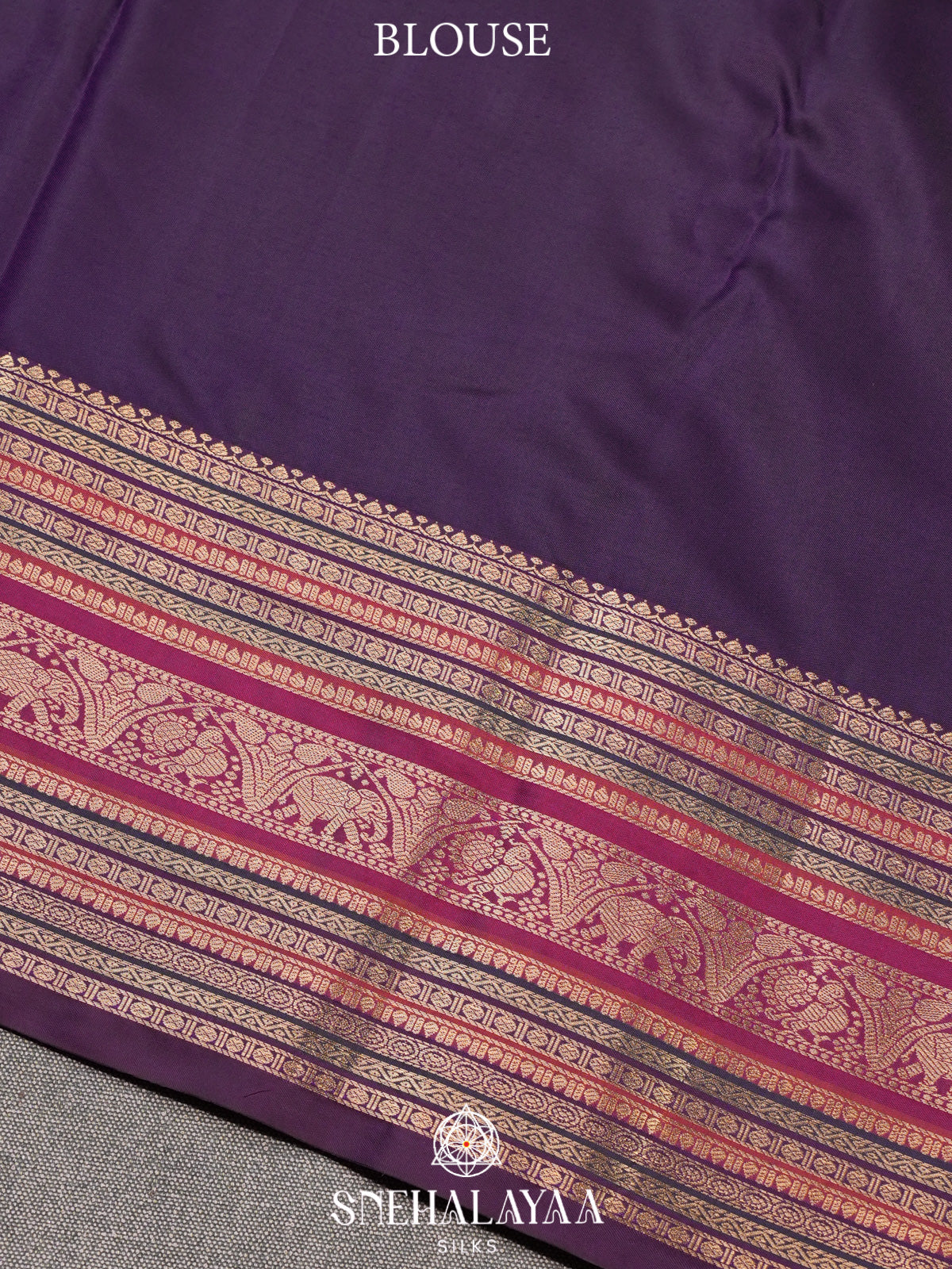 Purple Art Silk Saree