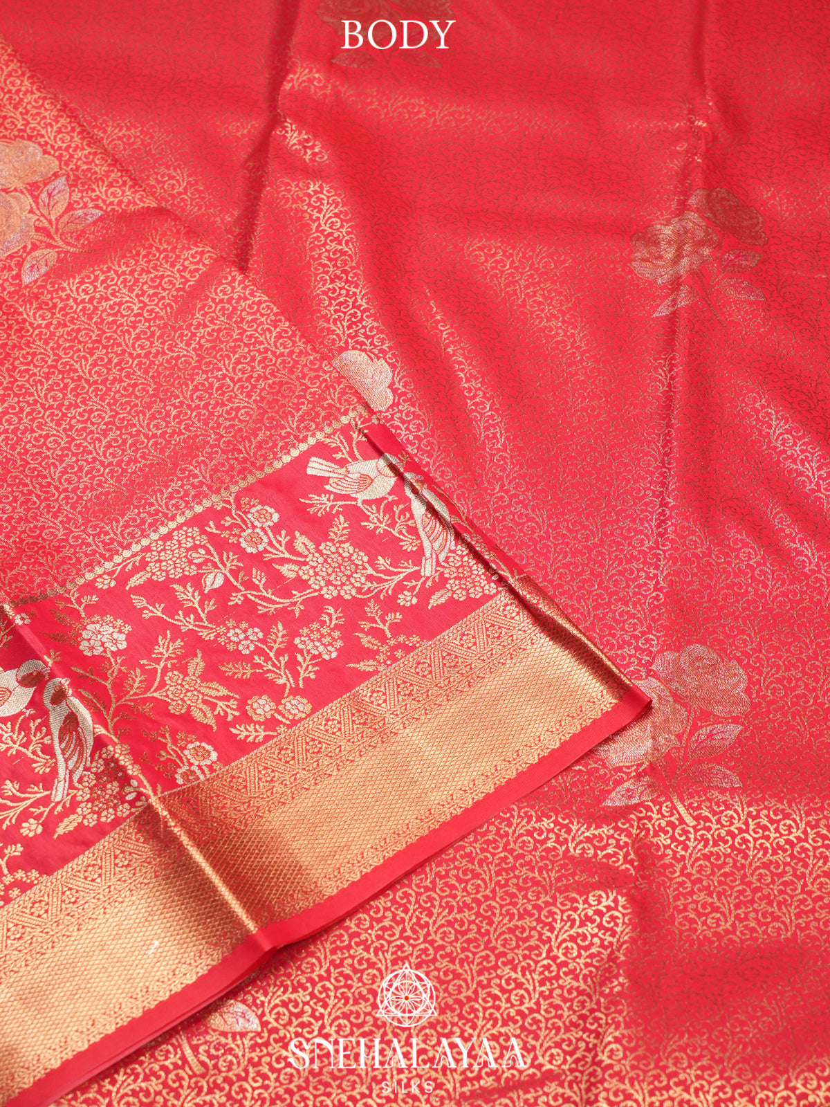 Red Art Silk Saree