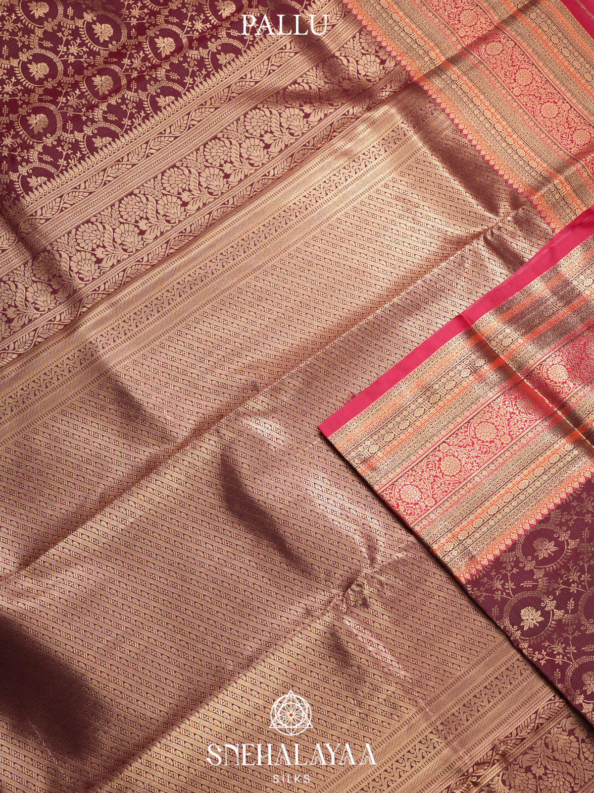 Brown Art Silk Saree