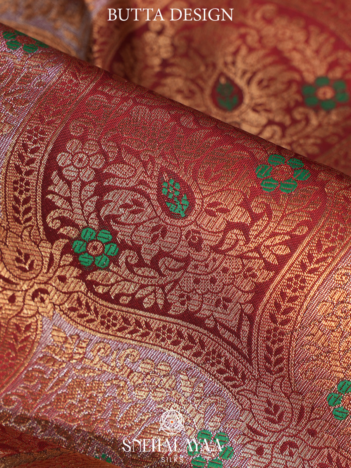 Burgundy Art Silk Saree