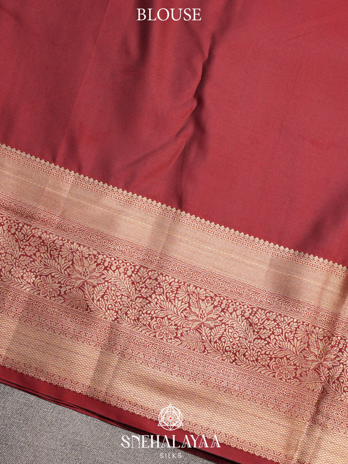 Burgundy Art Silk Saree