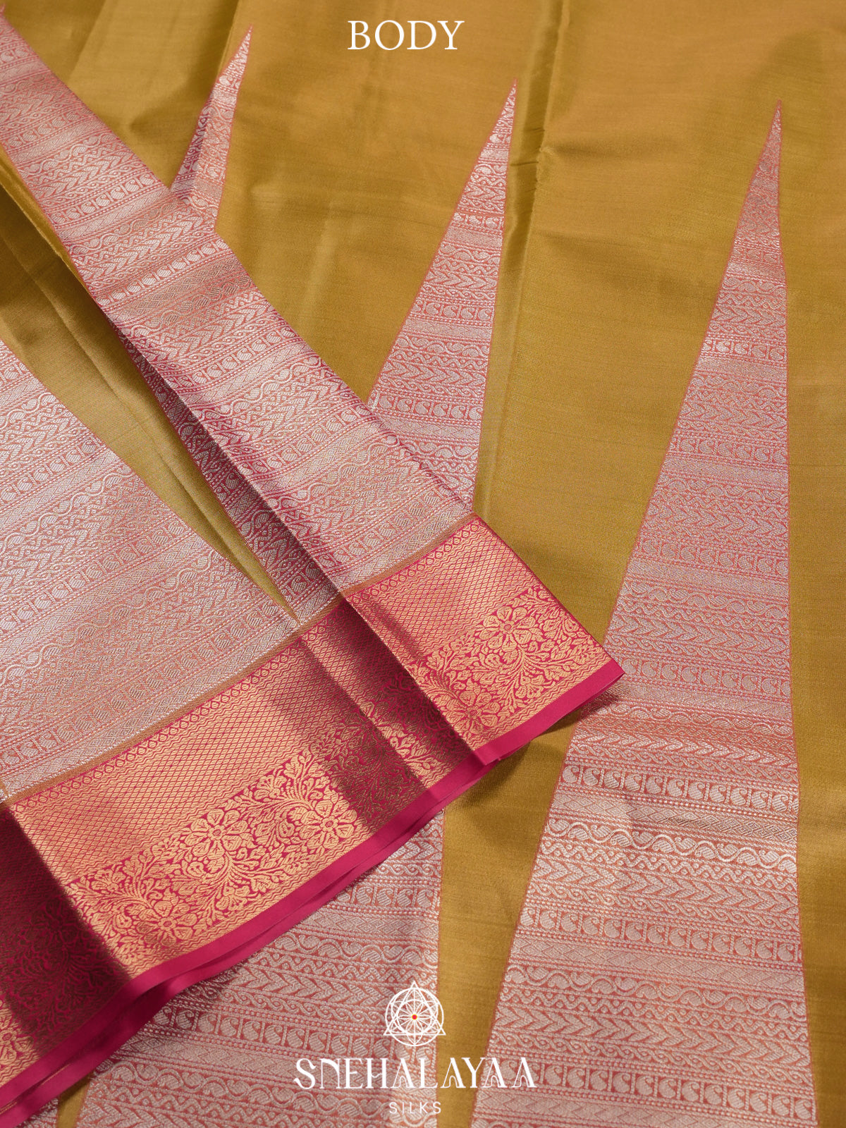 Olive Art Silk Saree