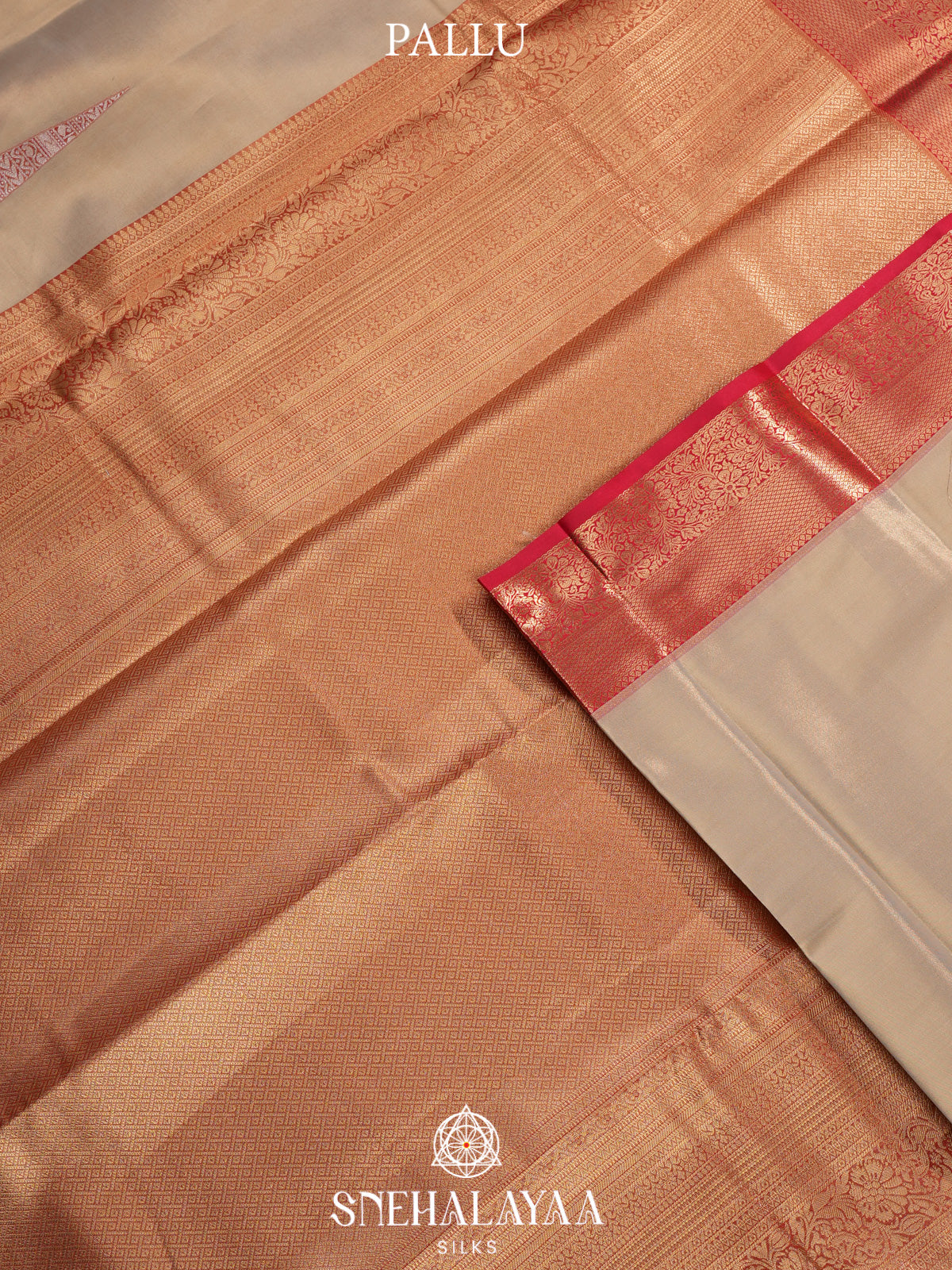 Beige Art Silk Saree